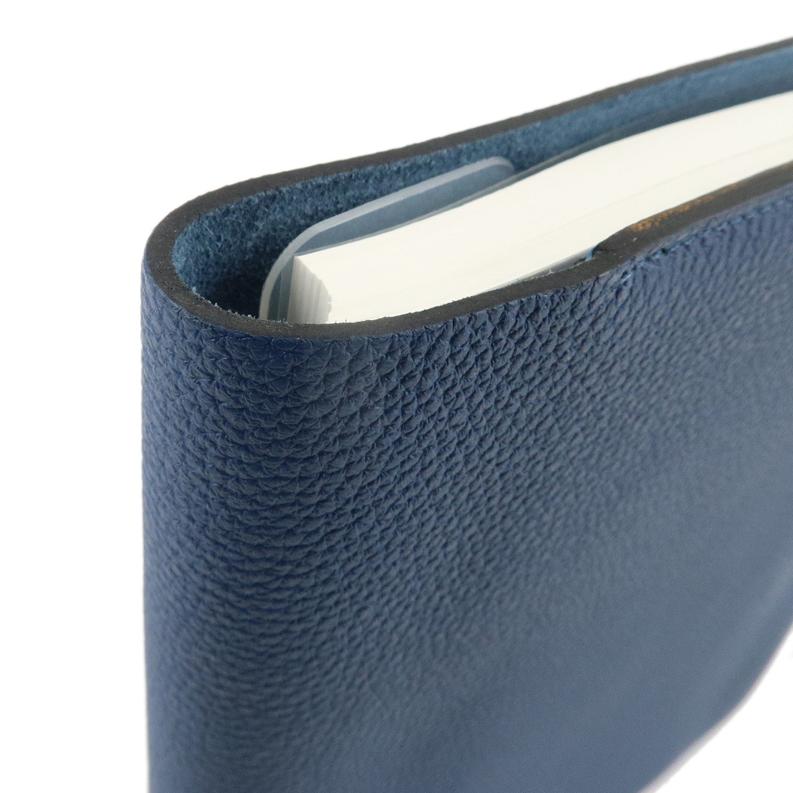 HERMES Togo Ulysse GM Notebook Navy- Used