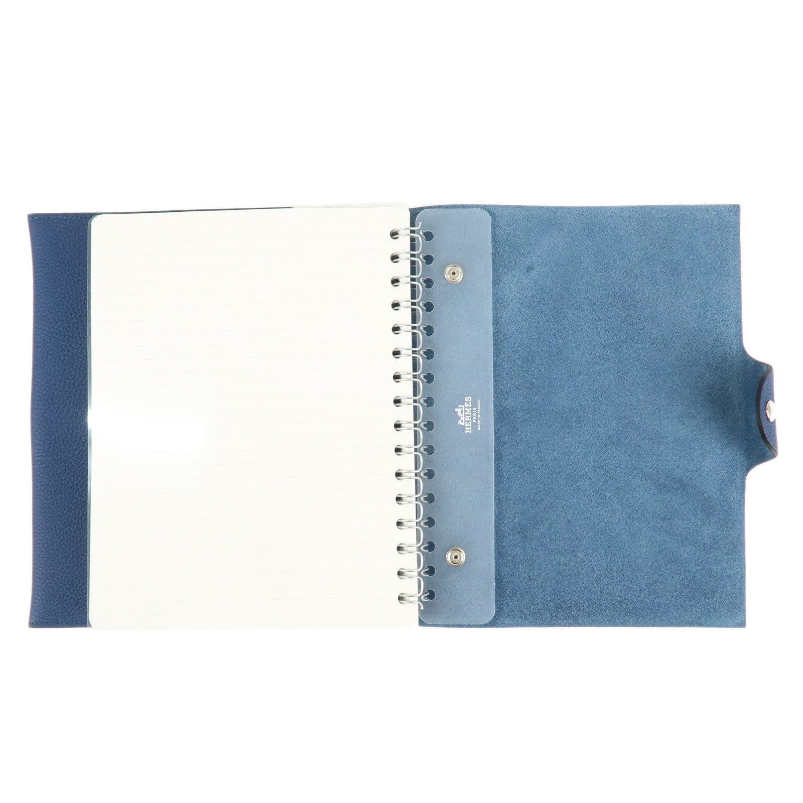 HERMES Togo Ulysse GM Notebook Navy- Used