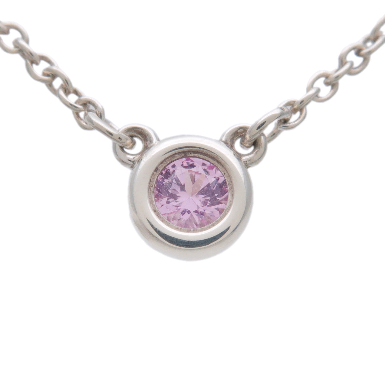 Tiffany&Co.-By-The-Yard-1P-Pink-Sapphire-Necklace-0.08ct-SV925