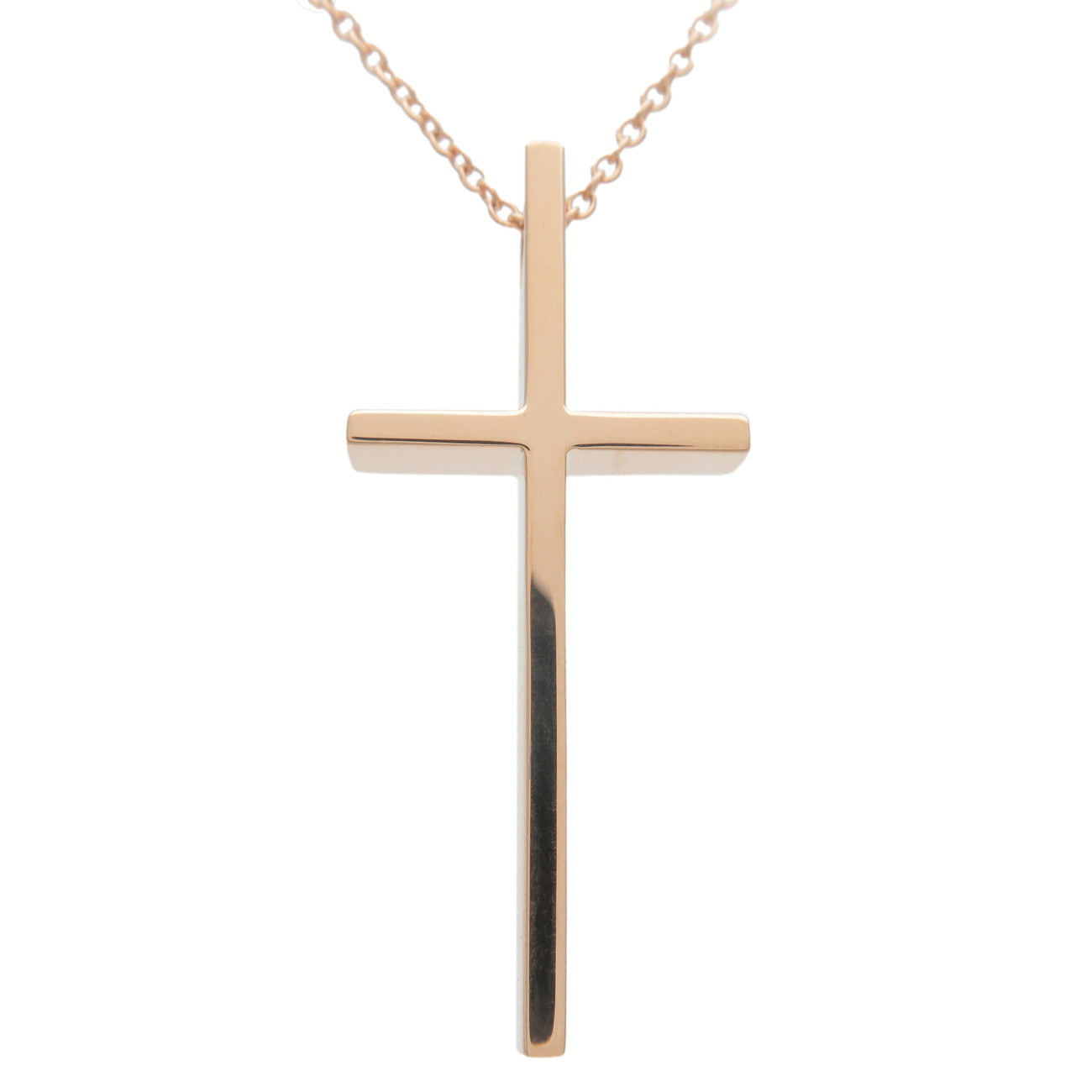 Tiffany&Co.-Cross-Necklace-K18PG-750PG-Rose-Gold