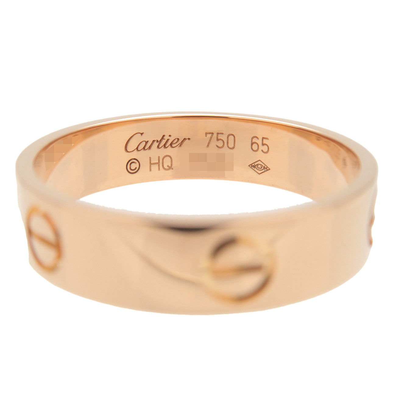 Cartier Love Ring K18 750PG Rose Gold #65 US11-11.5 EU64.5 Ued F/S