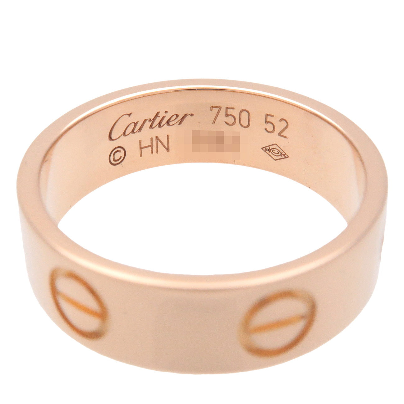 Cartier Love Ring K18 750PG Pink Gold #52 US6-6.5 EU 52