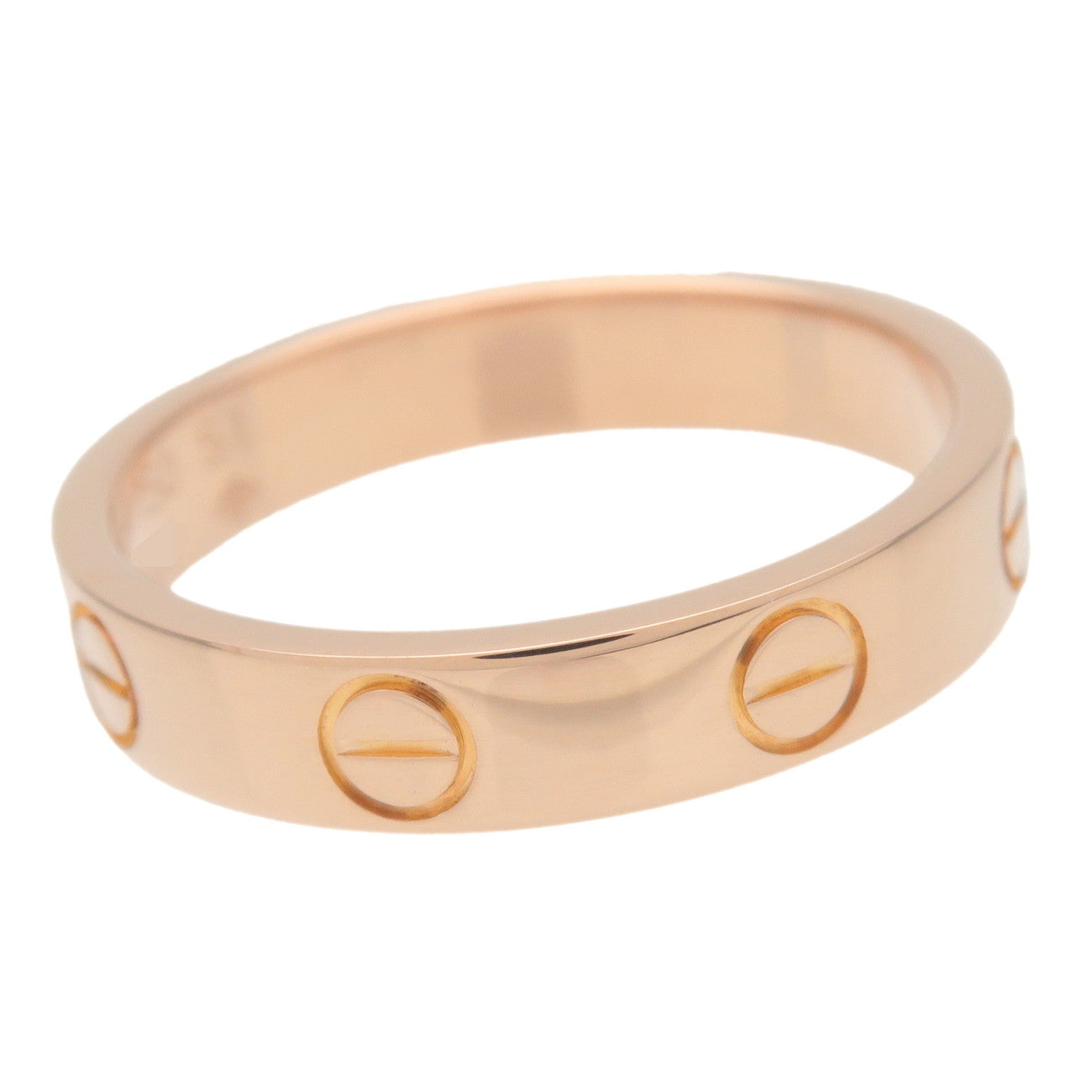 Cartier Mini Love Ring K18PG 750PG Rose Gold #51 US5-6 EU51