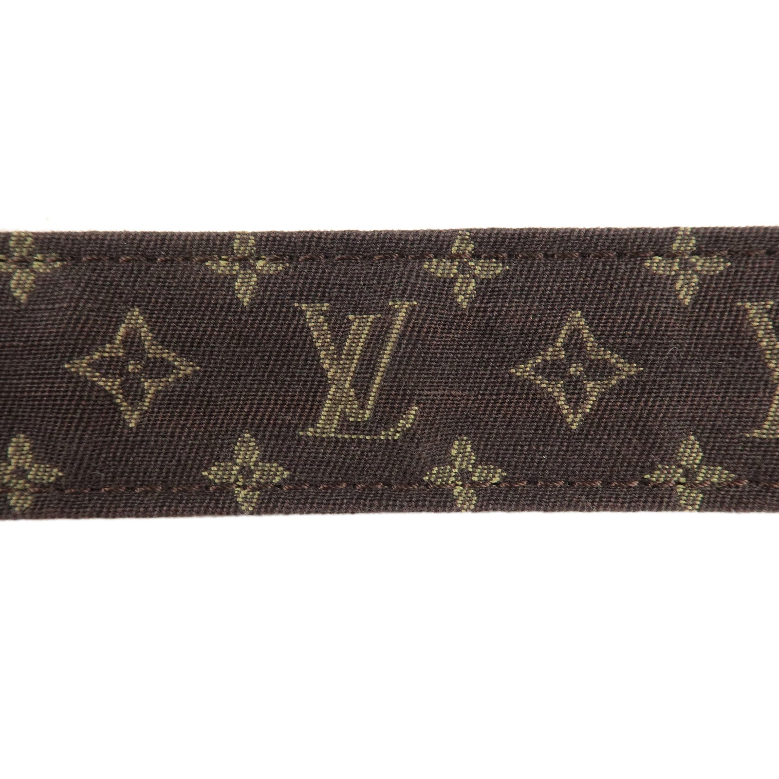 Louis Vuitton Monogram Mini Lin Santule Ebene Belt M6985U Used