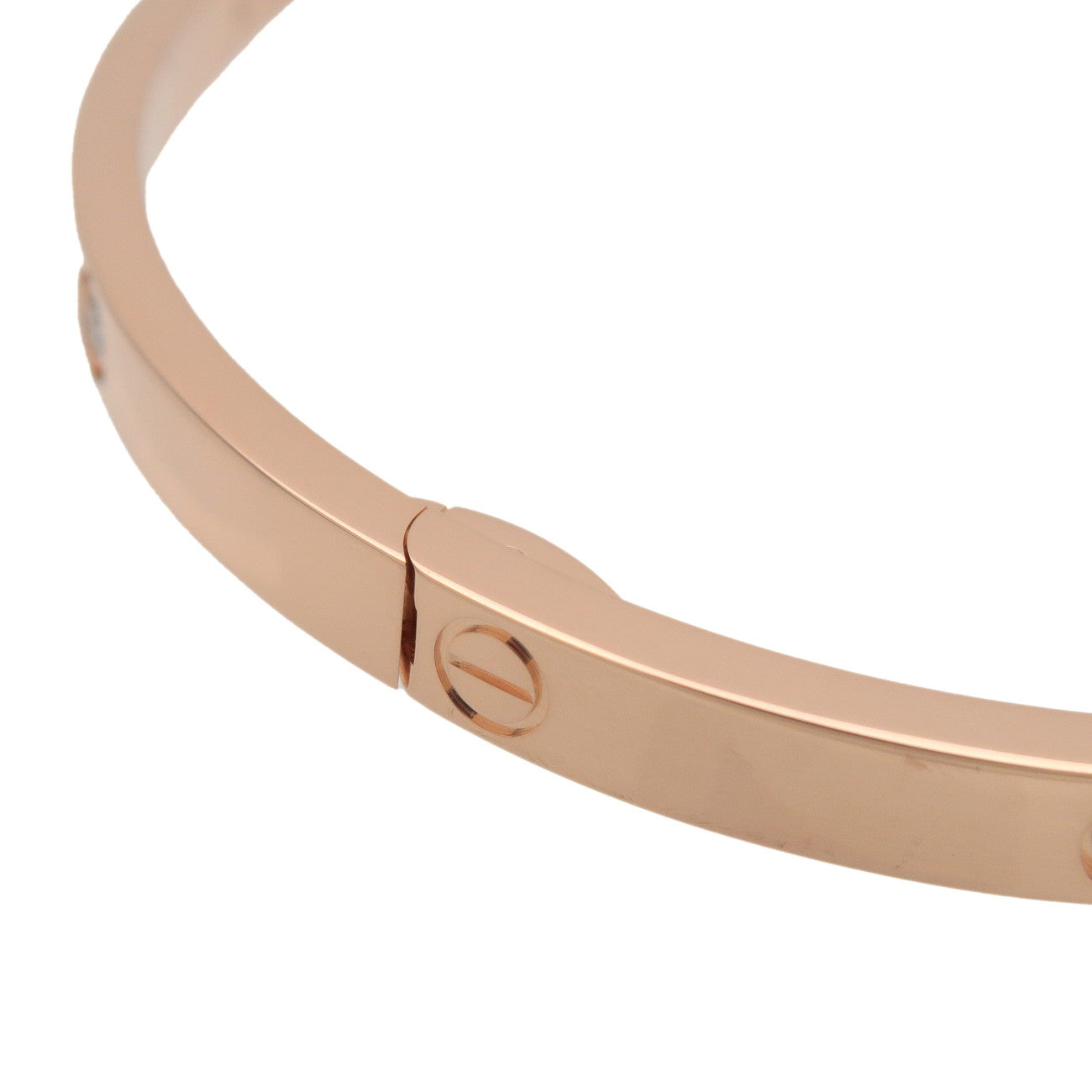 Cartier Love Bracelet SM Half Diamond #18 K18 750PG Rose Gold Used