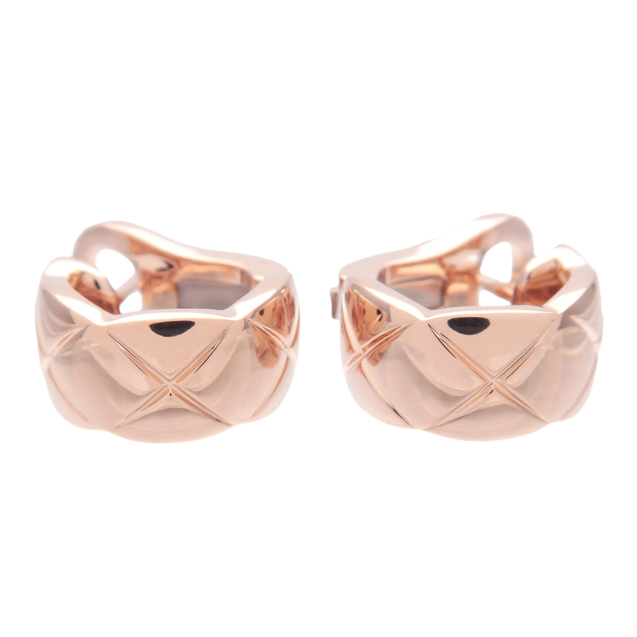 CHANEL-COCO-Crush-Earring-K18PG-750PG-Rose-Gold-J11754