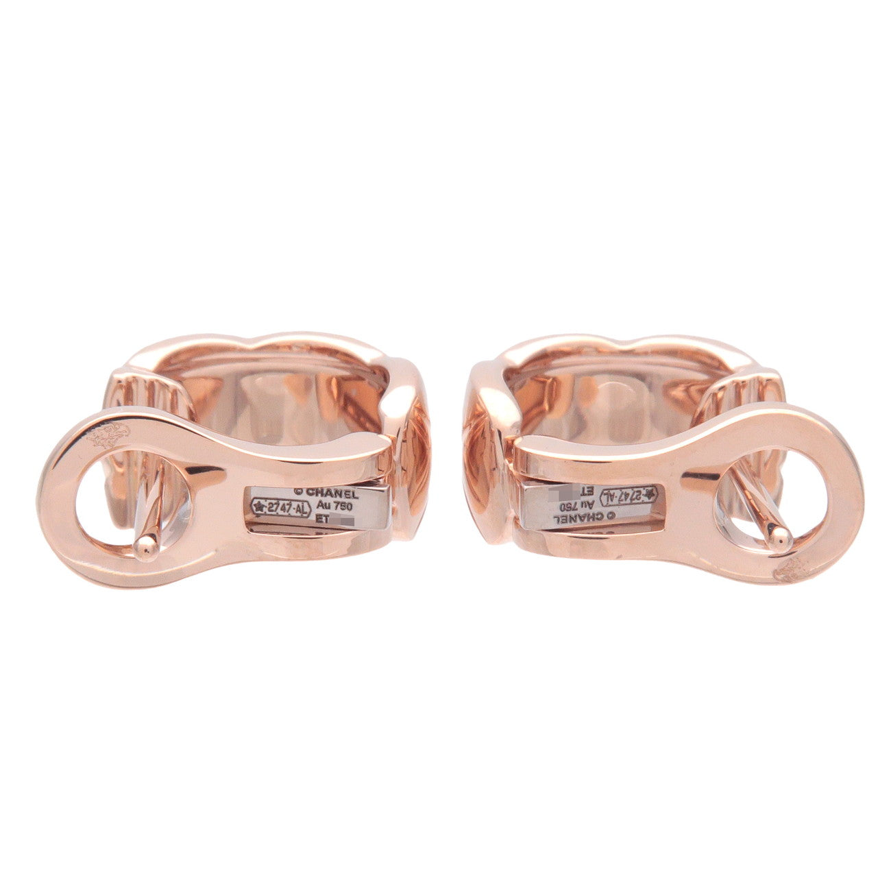 CHANEL COCO Crush Earring K18PG 750PG Rose Gold J11754 Used