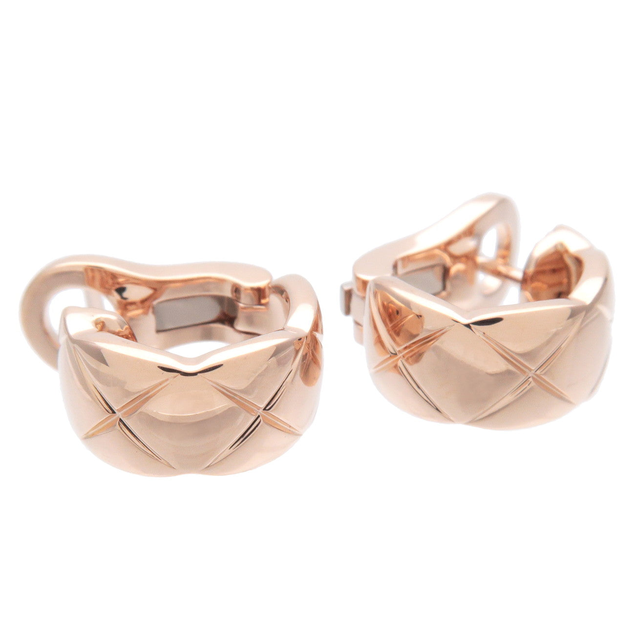 CHANEL COCO Crush Earring K18PG 750PG Rose Gold J11754 Used