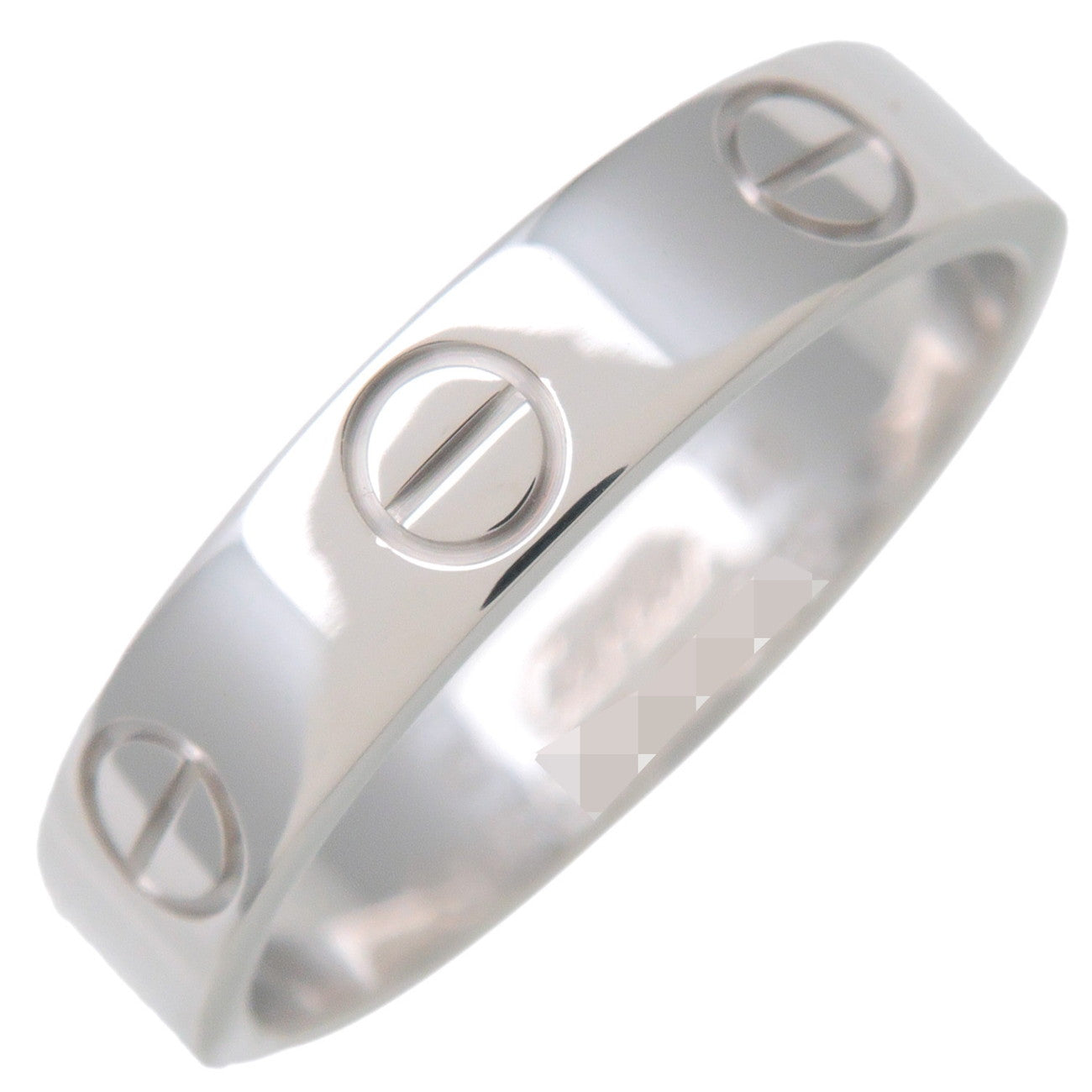 Cartier-Mini-Love-Ring-K18WG-750WG-White-Gold-#48-US4.5-EU48