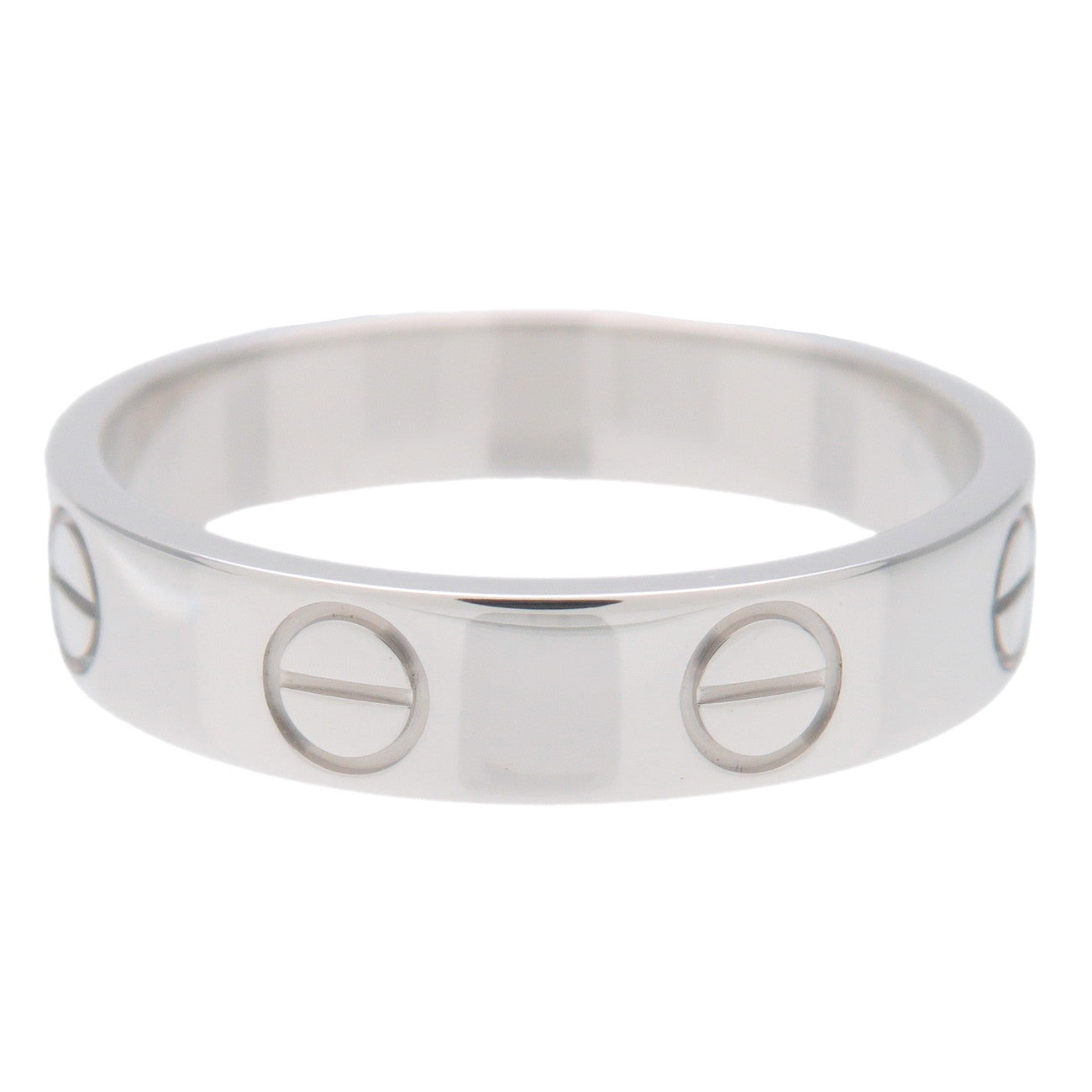 Cartier Mini Love Ring K18WG 750WG White Gold #48 US4.5 EU48