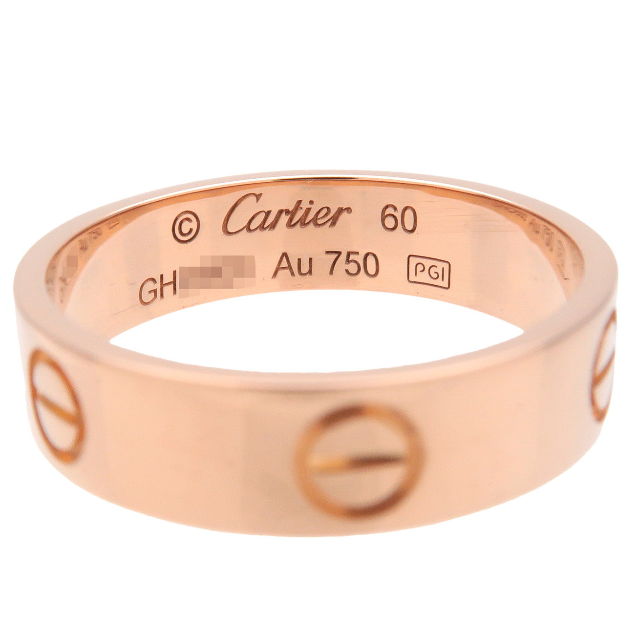 Cartier Love Ring K18 750PG Pink Gold #60 US9-9.5 EU 59.5