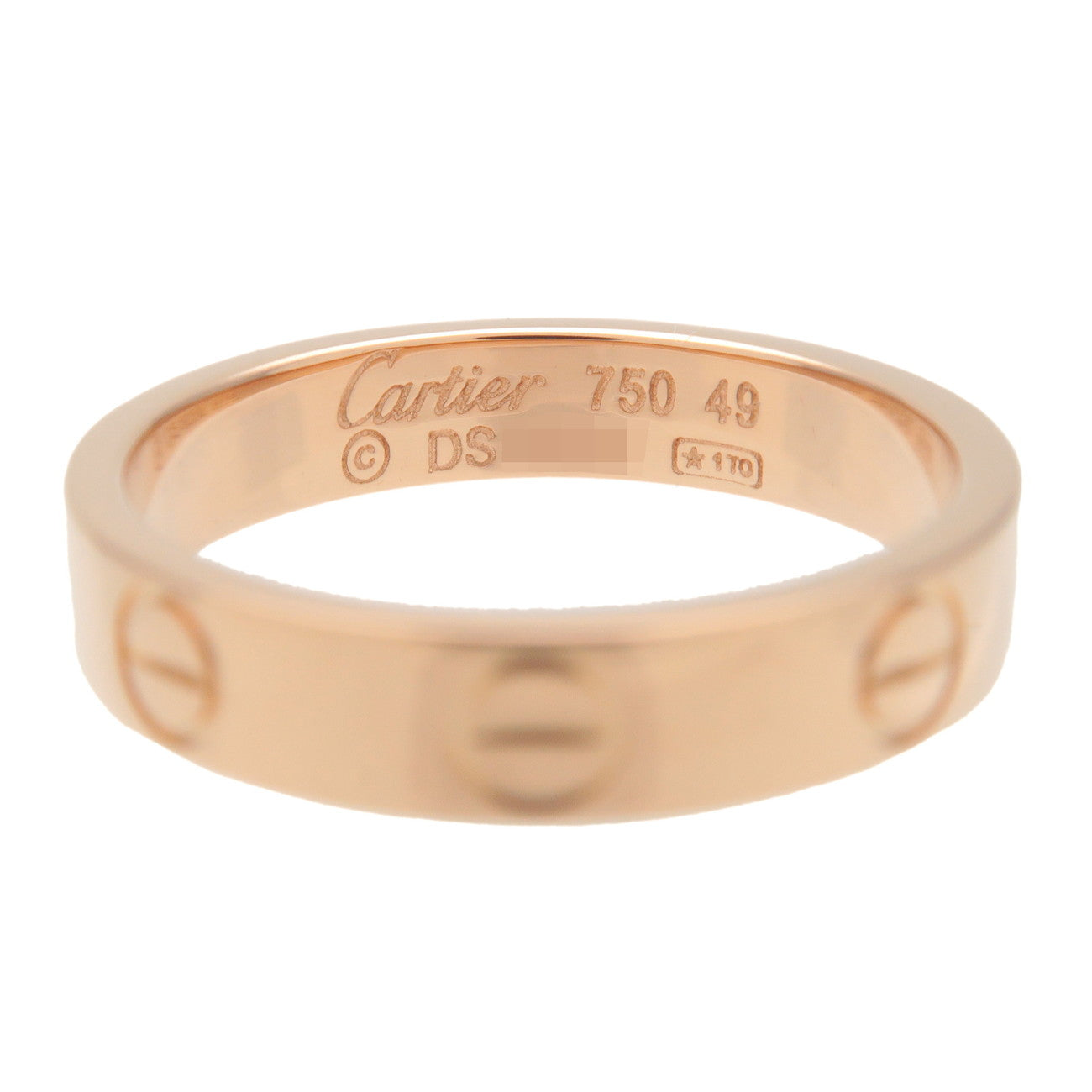 Cartier Cartier Mini Love Ring K18 750PG Rose Gold #49 US5 EU49