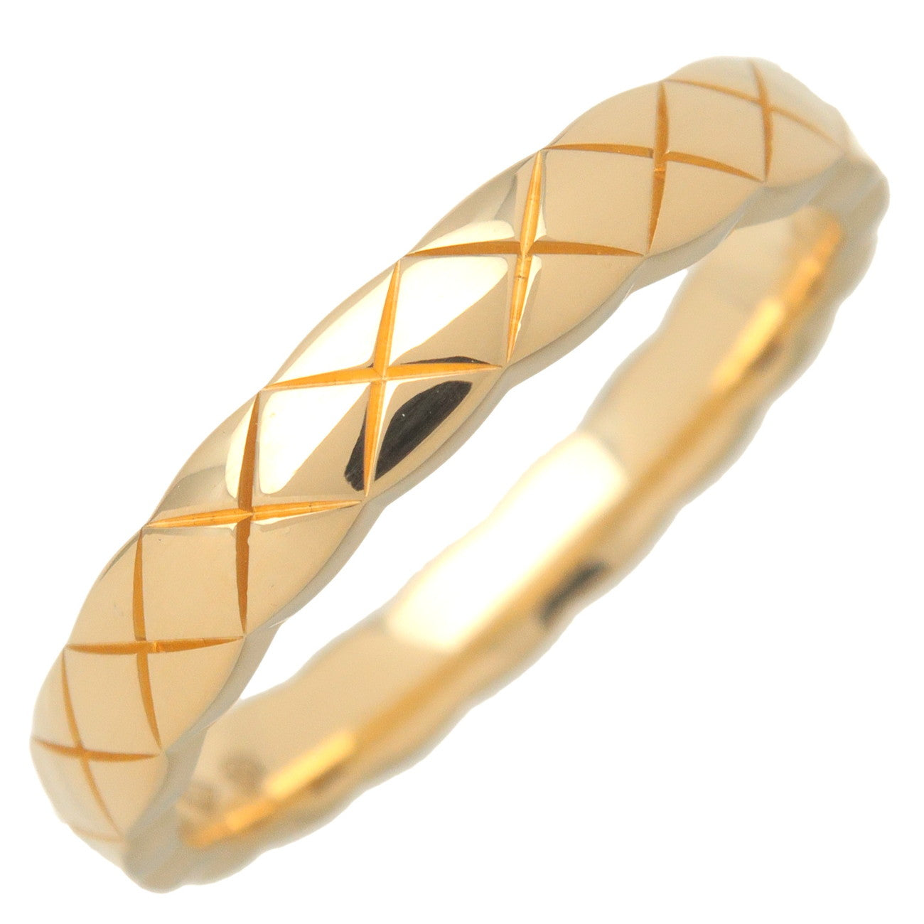 CHANEL-COCO-Crush-Mini-Ring-K18-750YG-Yellow-Gold-#54-US6.5-7