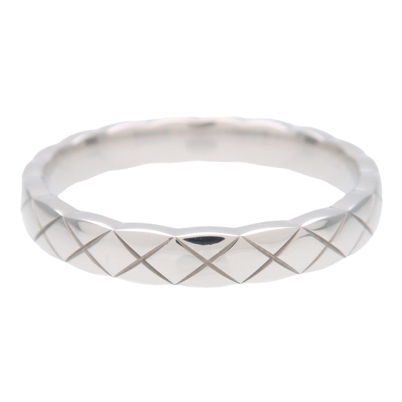 CHANEL COCO Crush Mini Ring K18WG 750WG White Gold #56 US7.5 EU55 Used