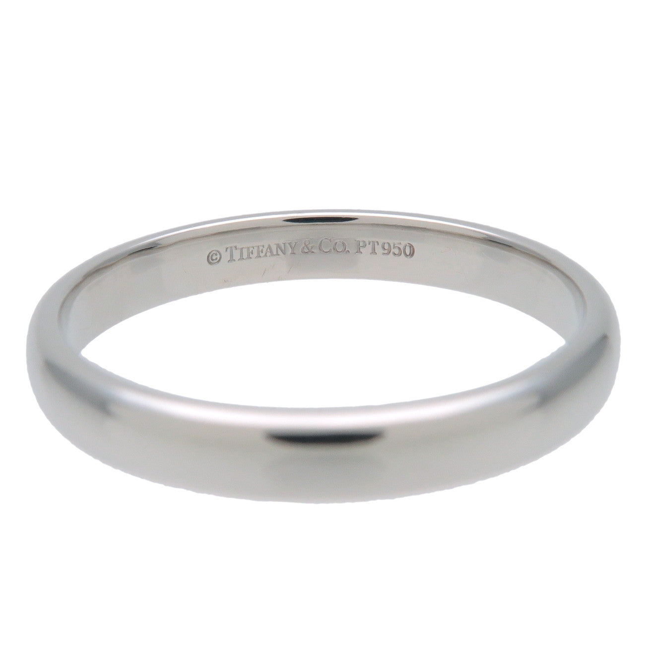 Tiffany&Co. Classic Band Ring PT950 Platinum US9 EU59 HK20