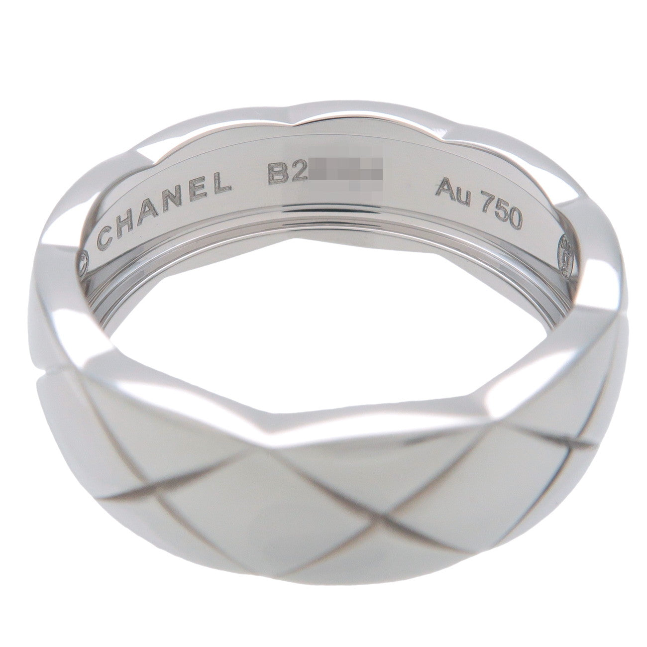 CHANEL COCO Crush Ring Medium #55 K18WG White Gold US7.5 EU55