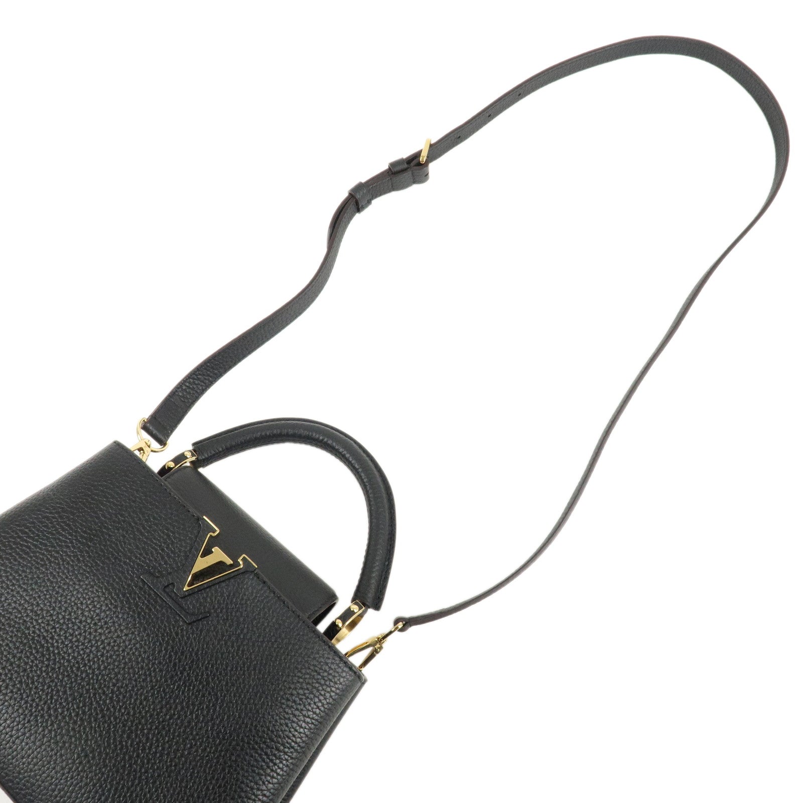 Louis Vuitton Capucines BB Taurillon Leather 2Way Bag Noir M94755