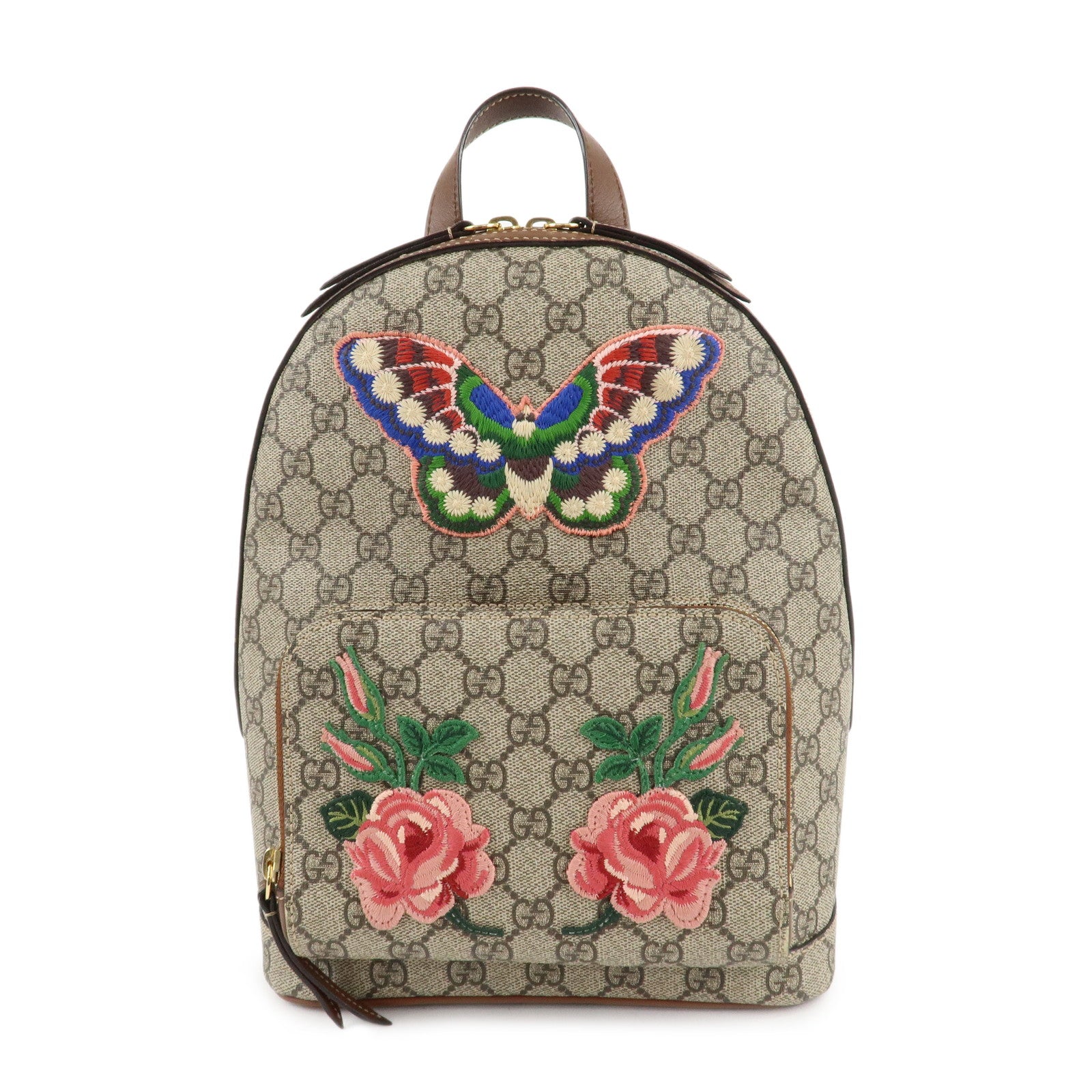 GUCCI-Sherry-GG-Supreme-Leather-Back-Pack-Japan-Limited-427042