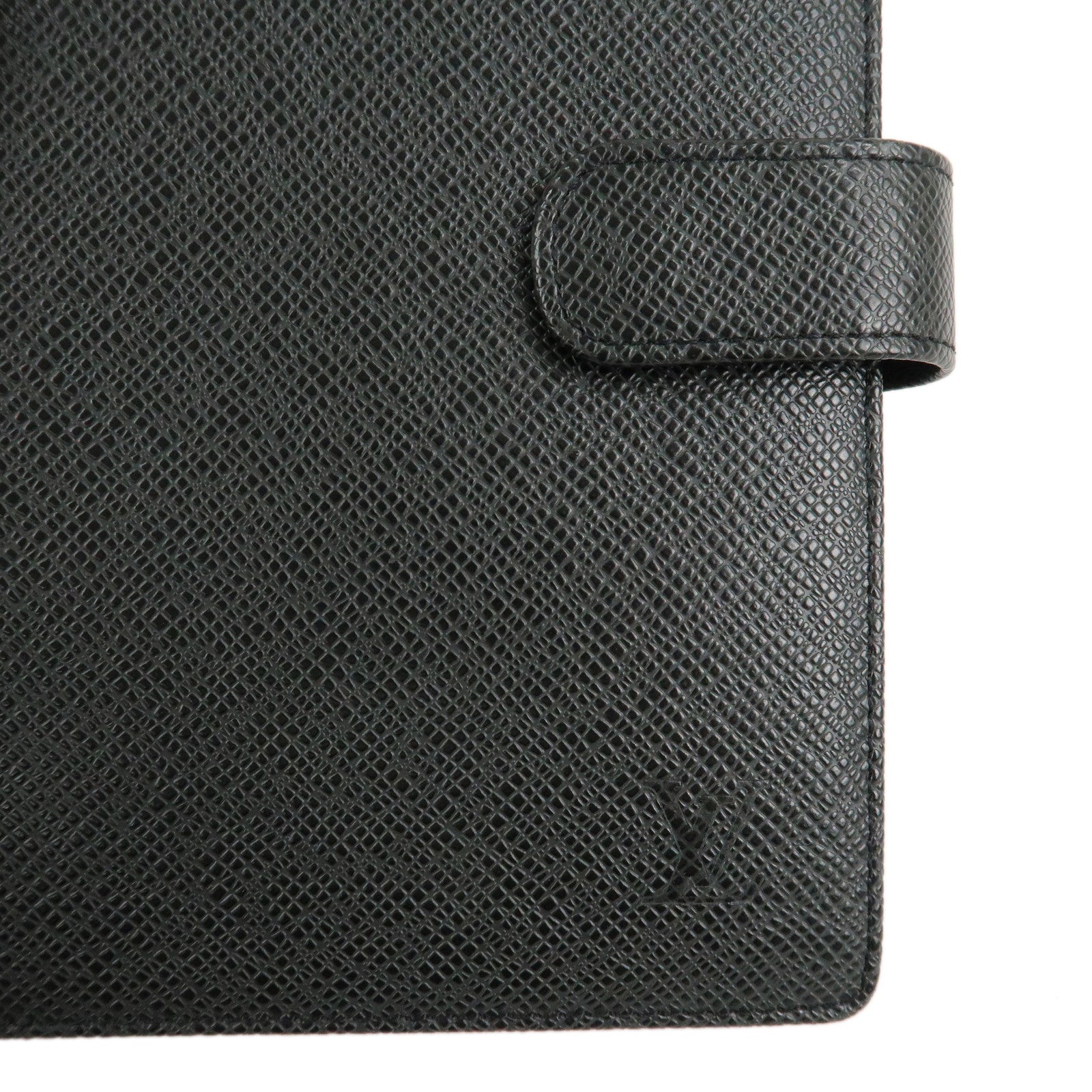 Louis Vuitton Taiga Agenda MM Planner Cover Ardoise R20423 Used