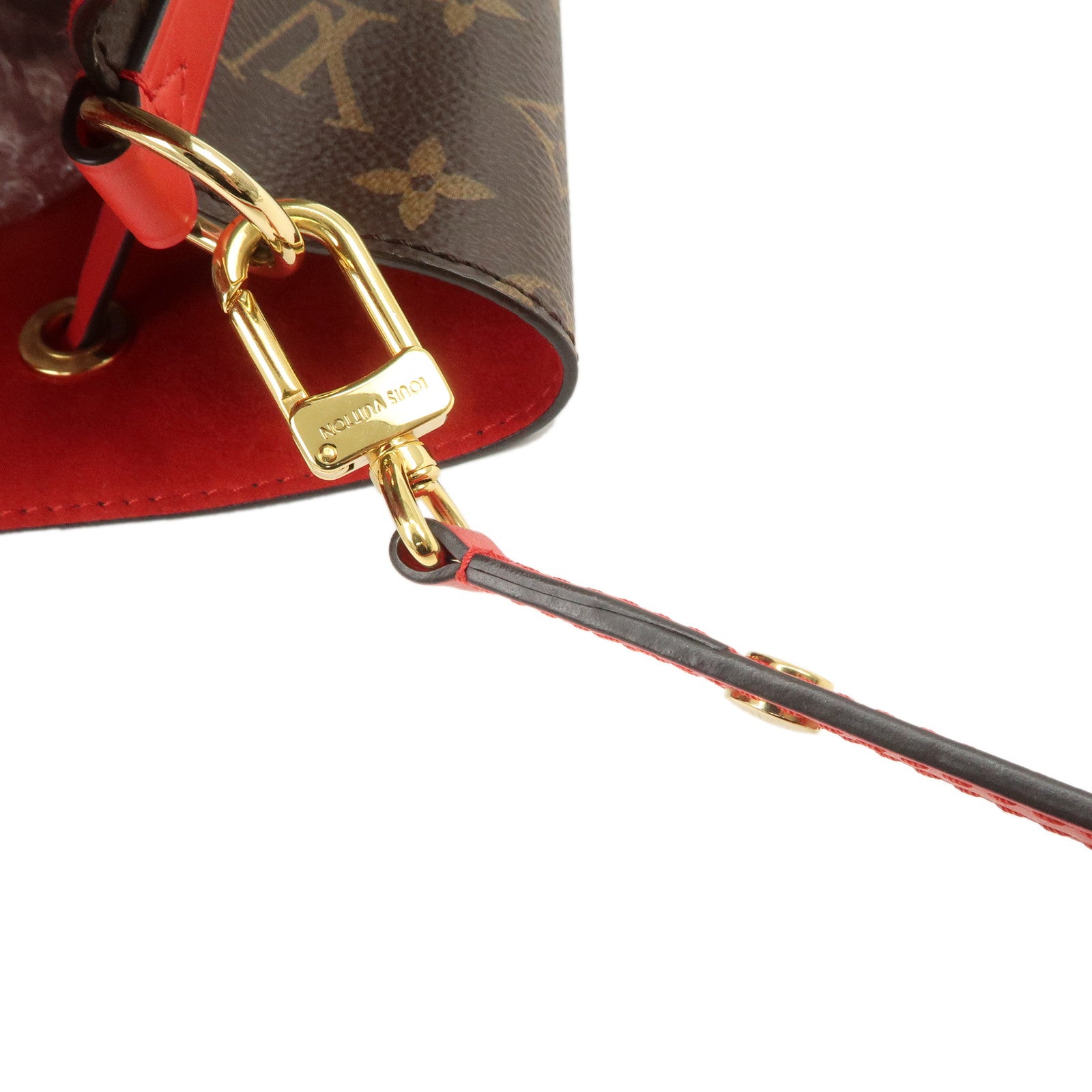 Louis Vuitton Monogram Neo Noe Shoulder Bag Coquelicot M44021