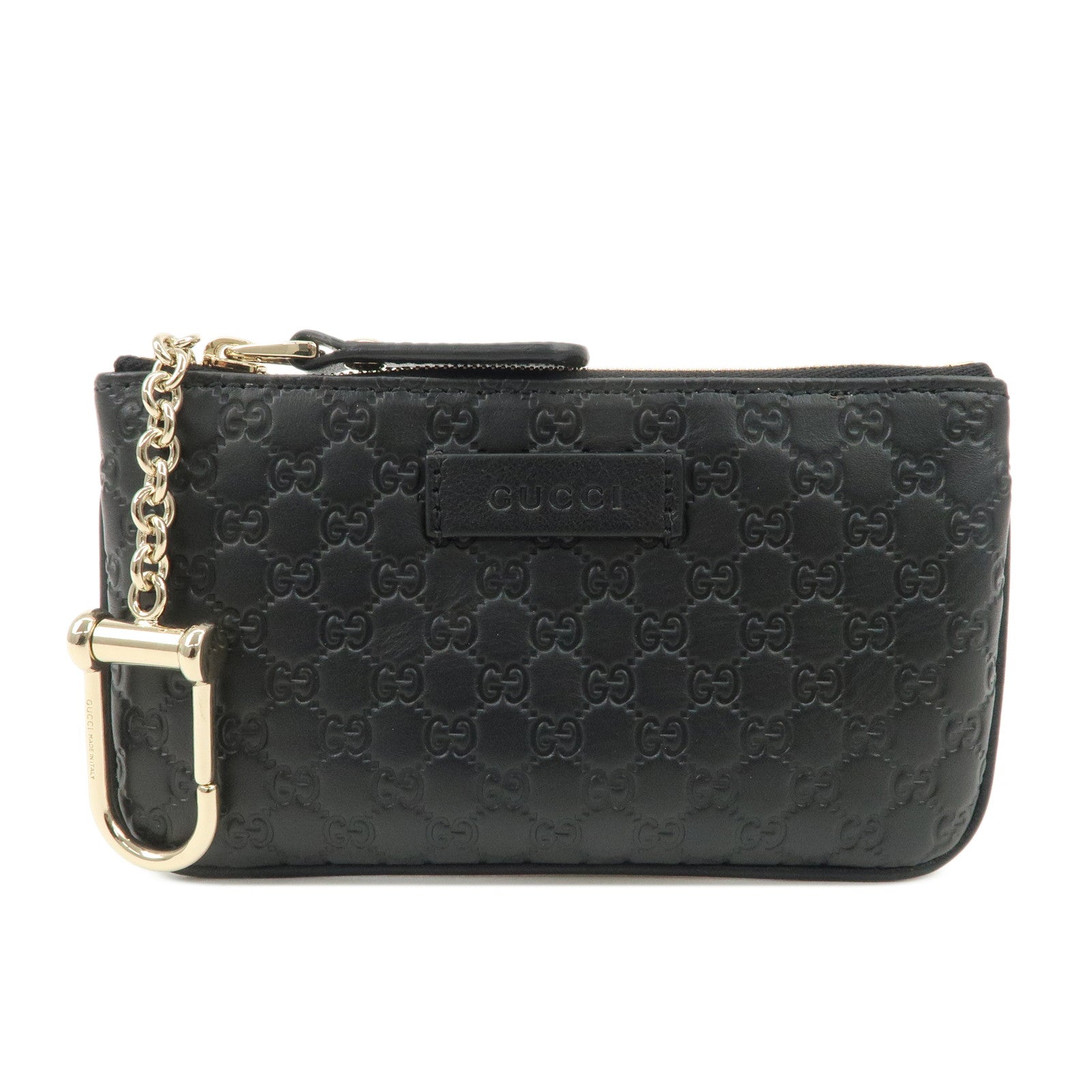 GUCCI-Micro-Guccissima-Leather-Coin-Case-Black-544248