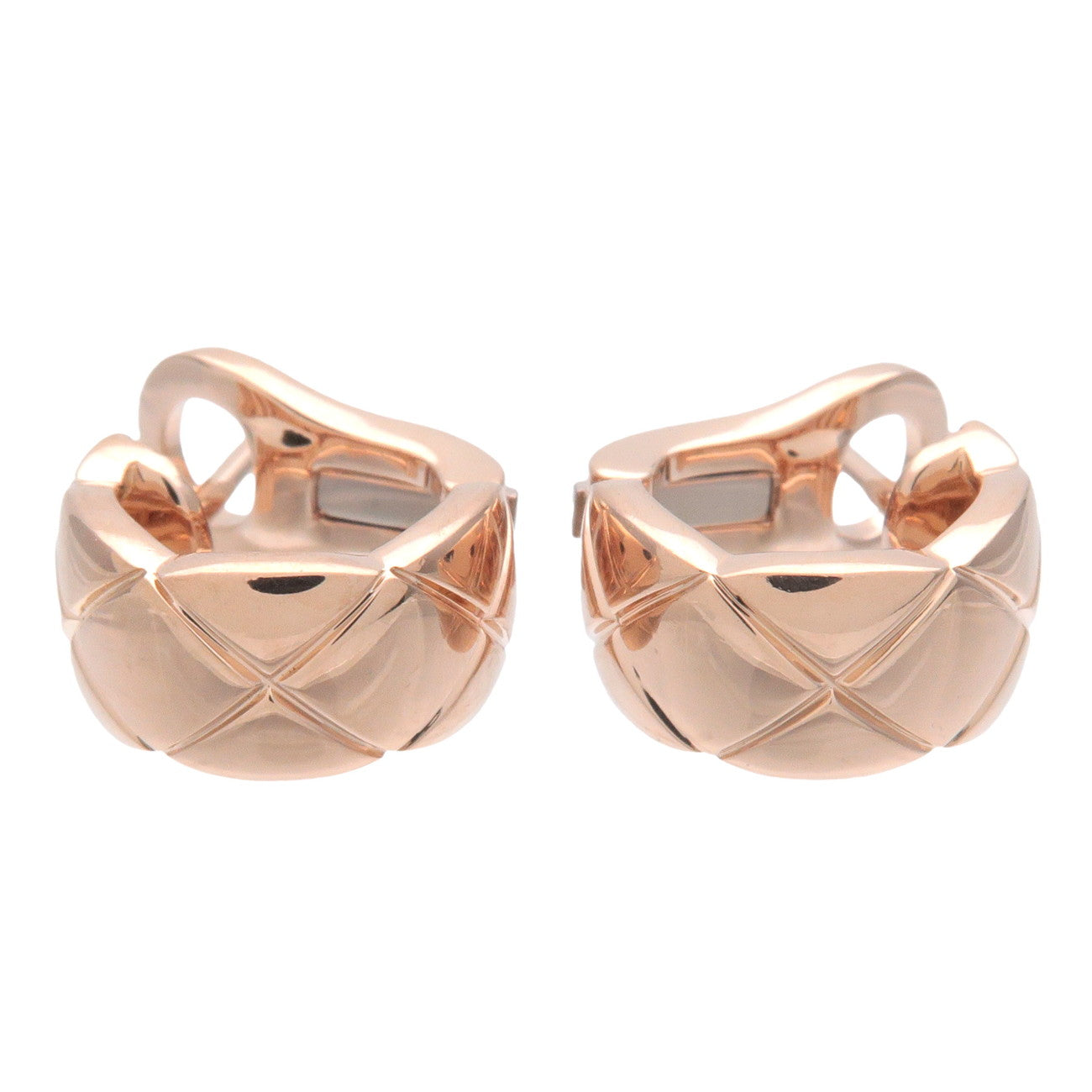 CHANEL-COCO-Crush-Earring-K18PG-750PG-Rose-Gold-J11754