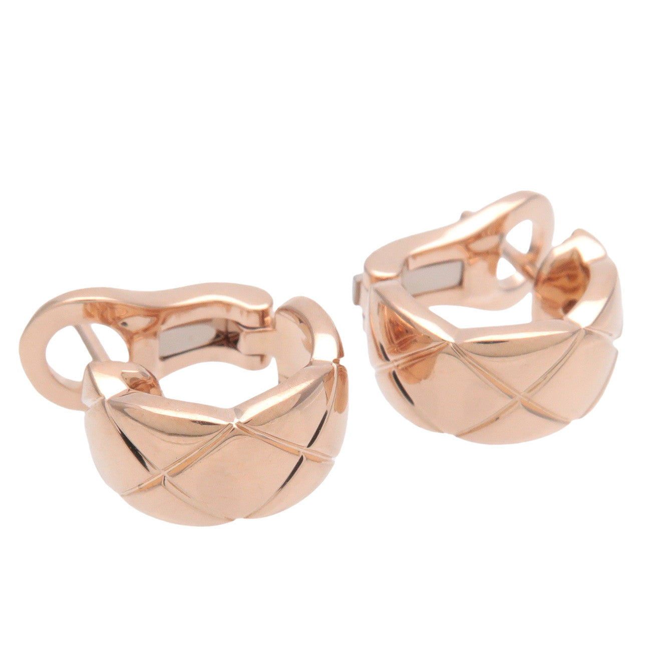 CHANEL COCO Crush Earring K18PG 750PG Rose Gold J11754