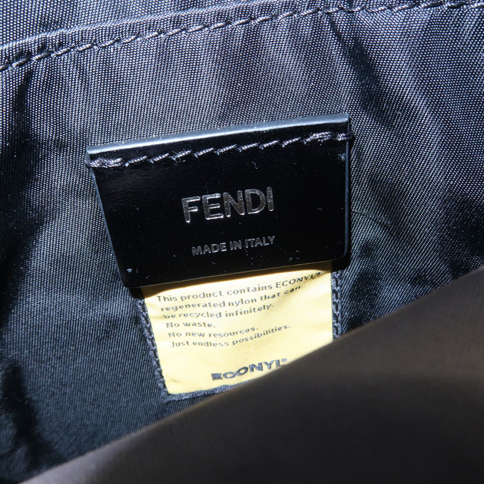 FENDI Nylon Leather FENDINESS MINI Mini Shoulder Pouch 7VZ068