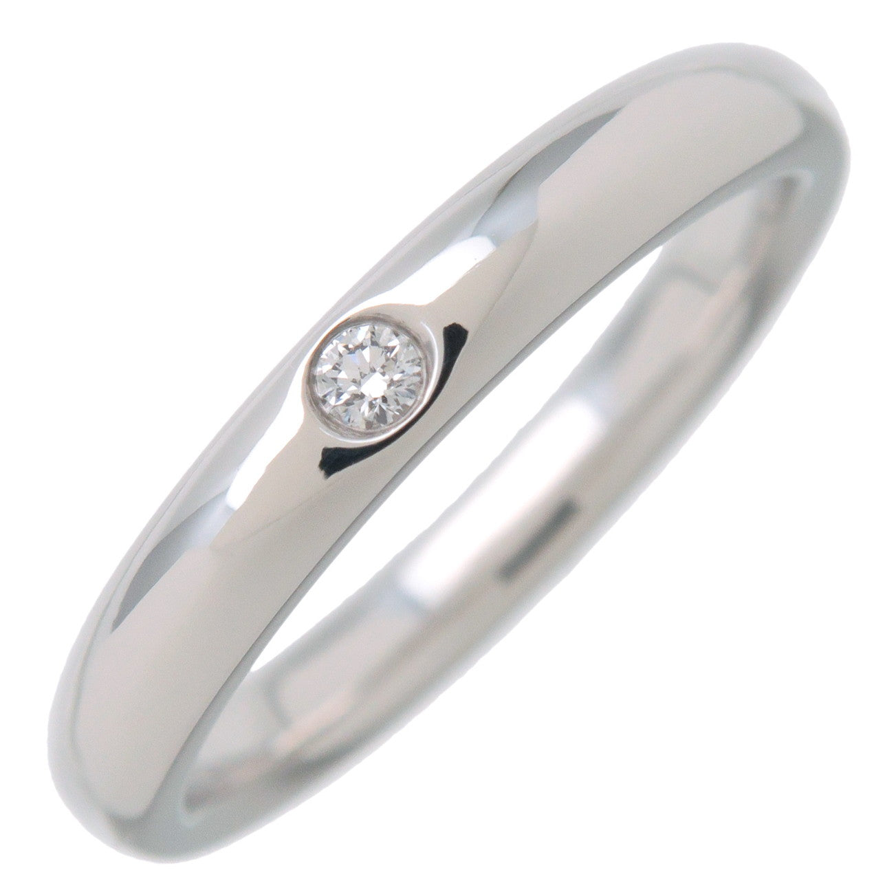 Tiffany&Co.-Stacking-Band-Ring-1P-Diamond-PT950-Platinum-US5