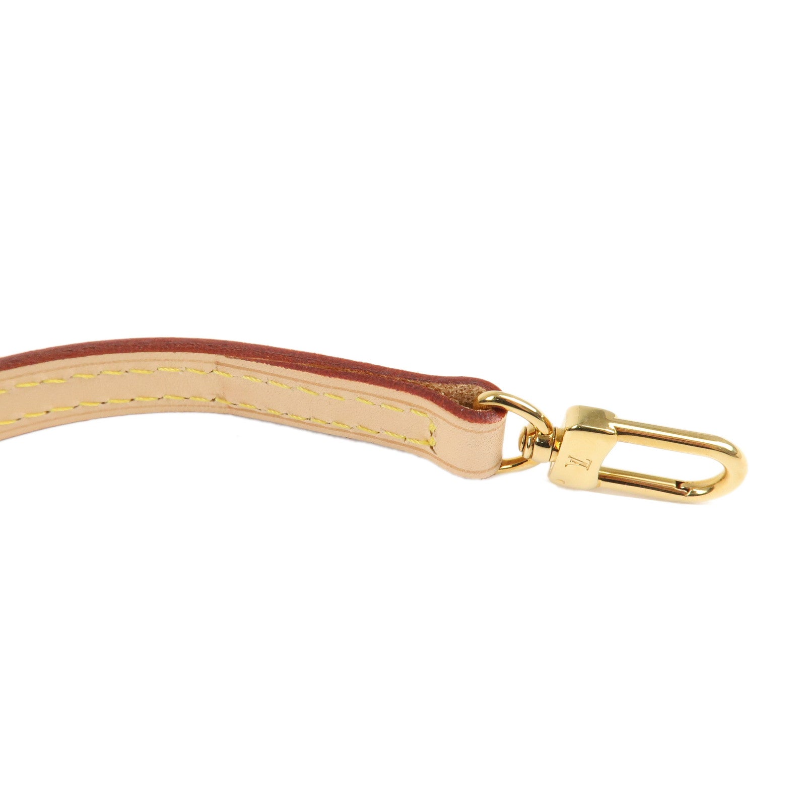 Louis Vuitton Leather Adjustable Shoulder Strap Beige J52314 Used