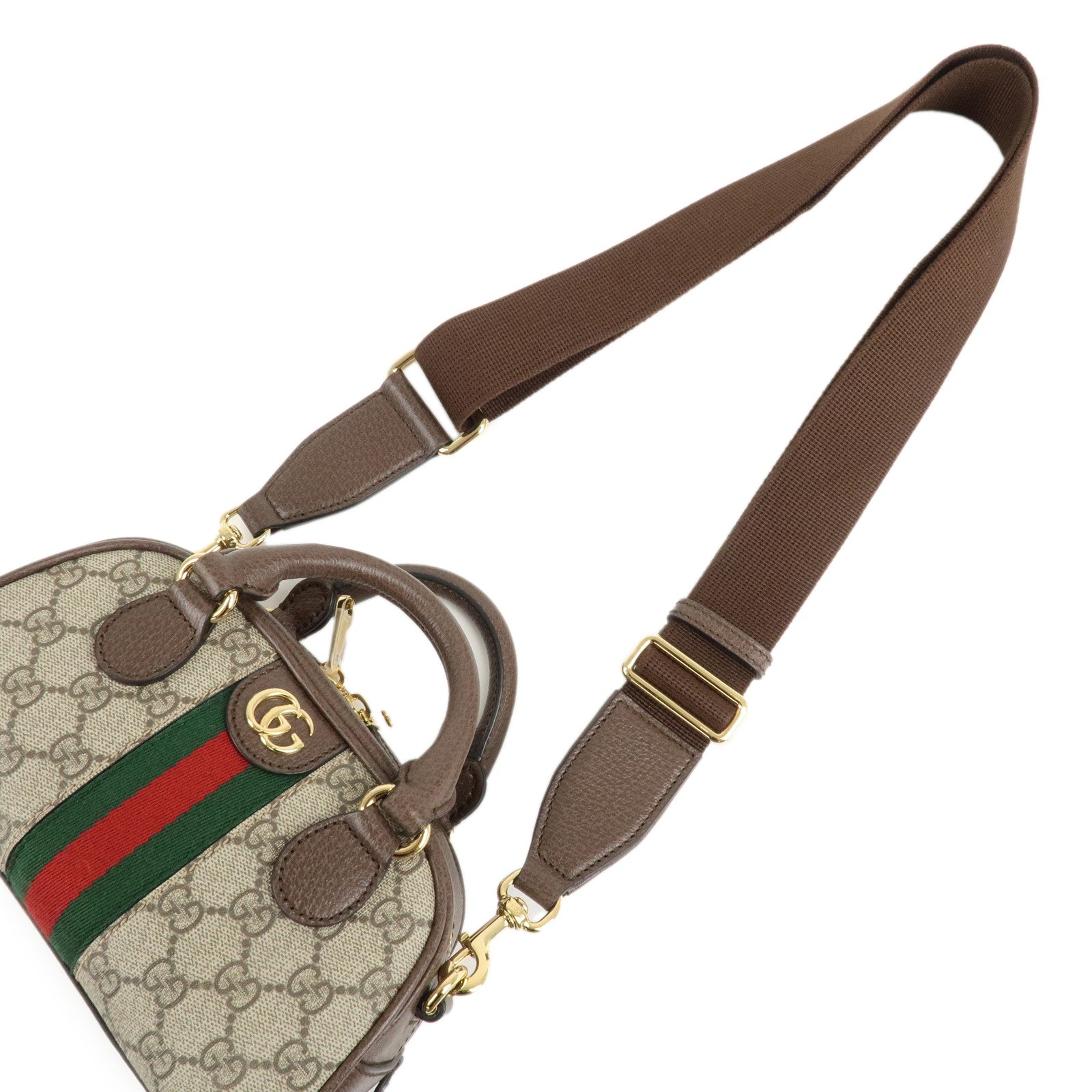 GUCCI Ophidia Sherry GG Supreme Leather 2Way Bag Shoulder Bag