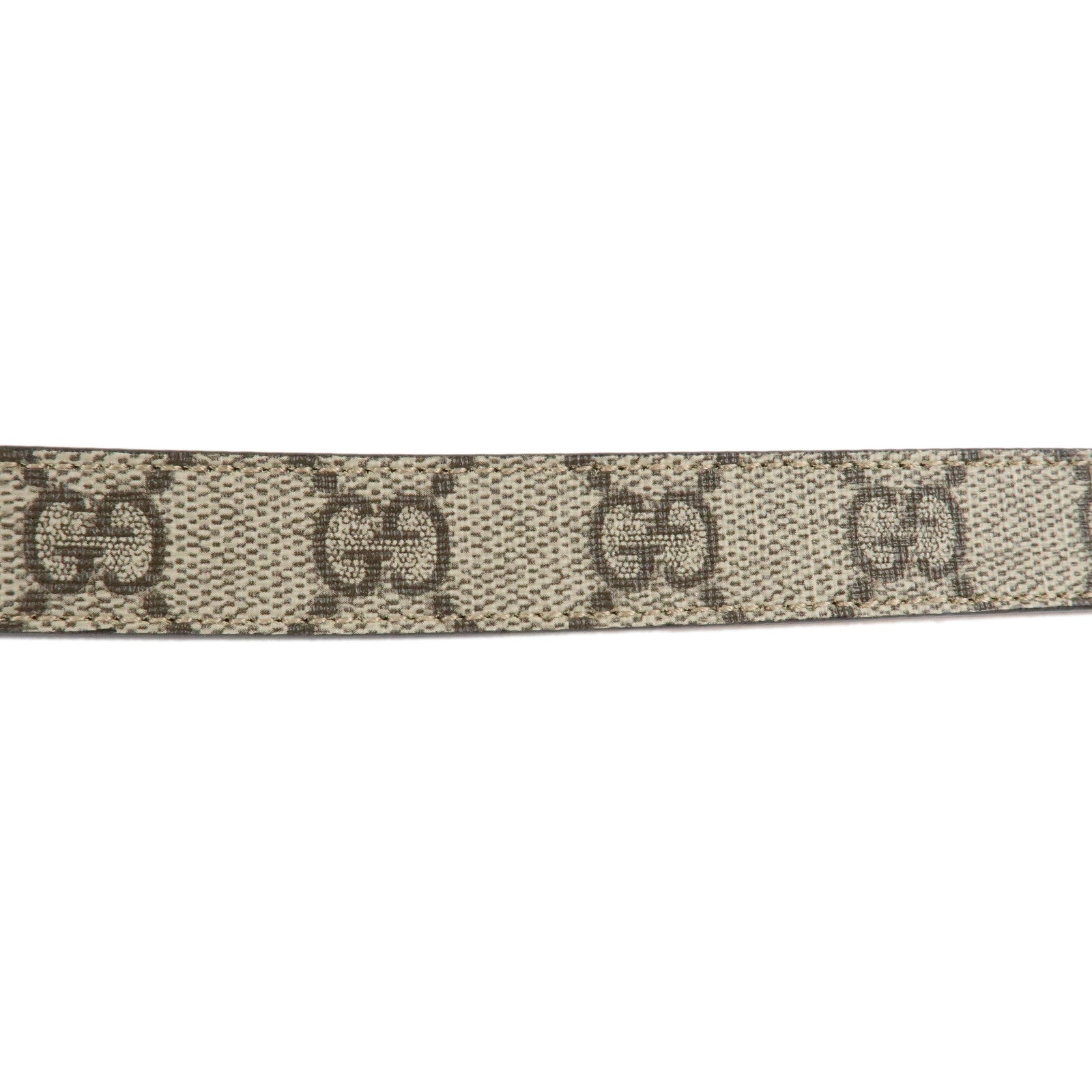 GUCCI Gucci Interlocking G GG Supreme Belt Beige 258395