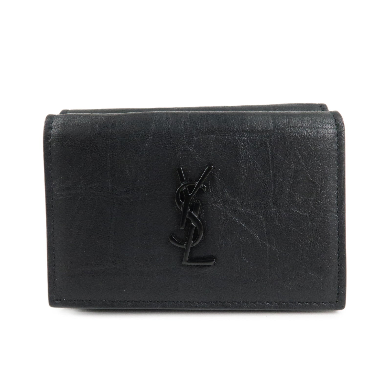 Saint-Laurent-Paris-Leather-Compact-Wallet-Black-529976