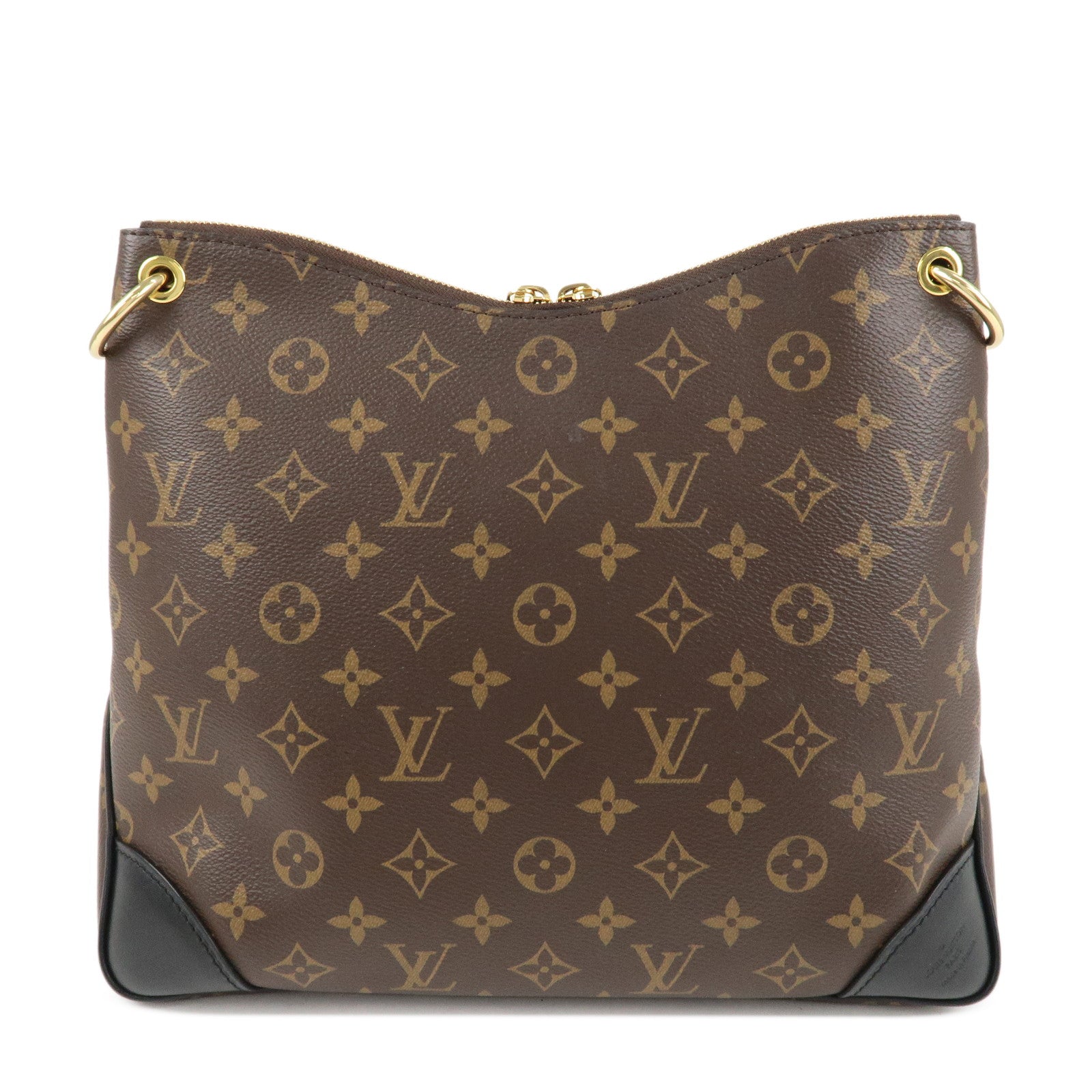 Louis Vuitton Monogram Macassar Odeon NM PM Bag Noir M45353