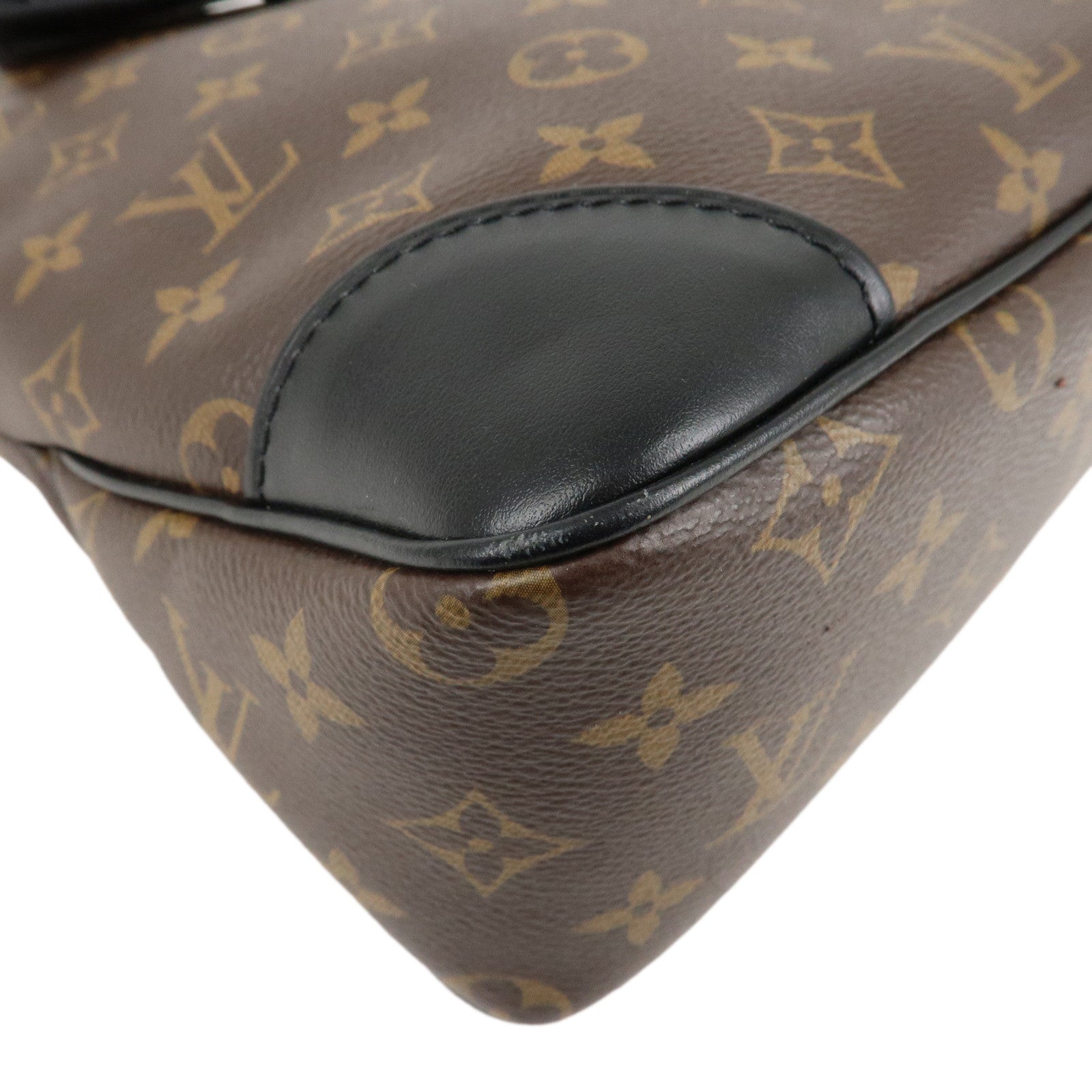 Louis Vuitton Monogram Macassar Odeon NM PM Bag Noir M45353