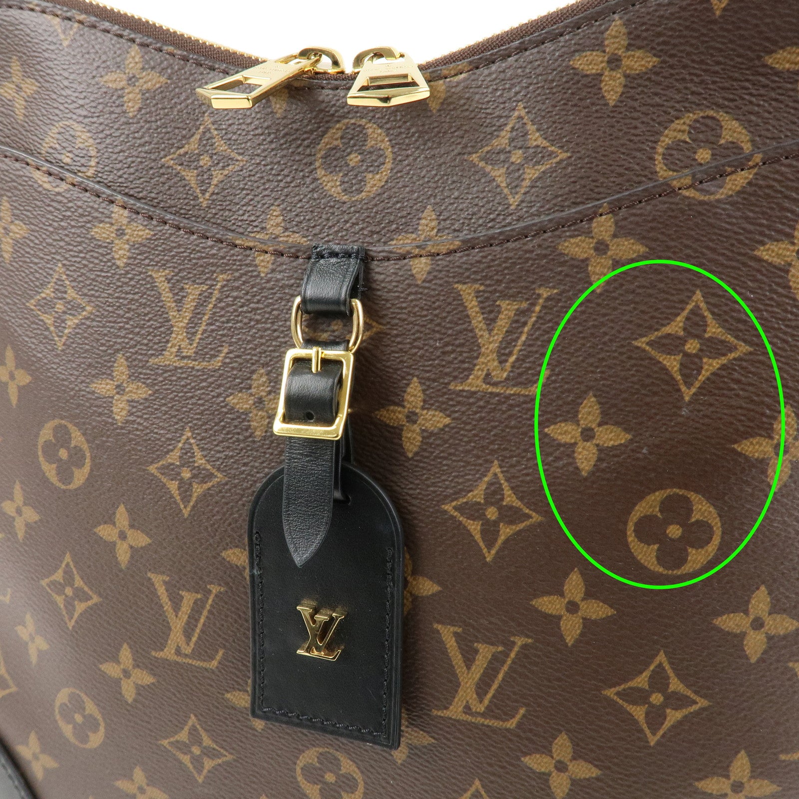 Louis Vuitton Monogram Macassar Odeon NM PM Bag Noir M45353