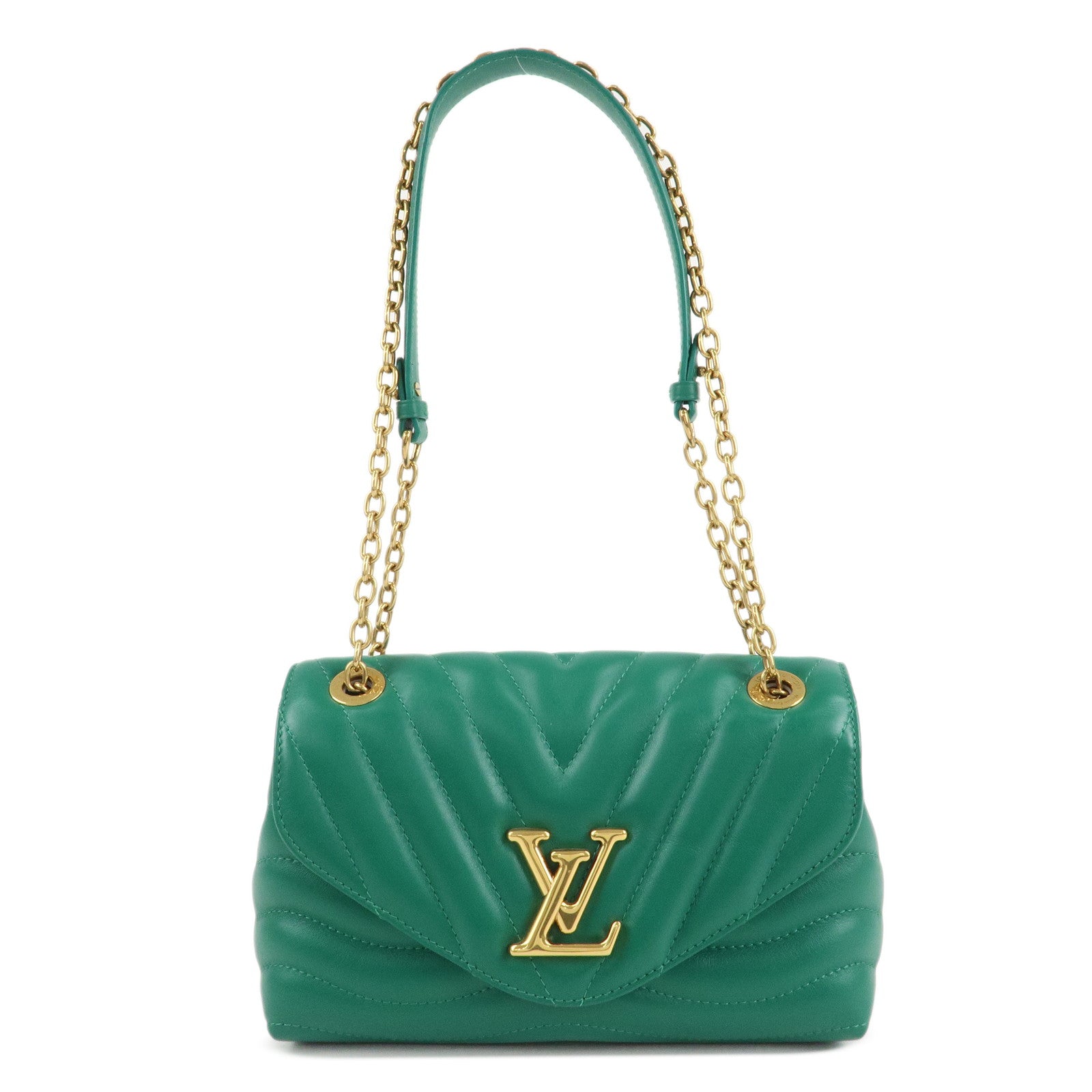 Louis-Vuitton-New-Wave-Chain-Shoulder-Bag-Green-M58664