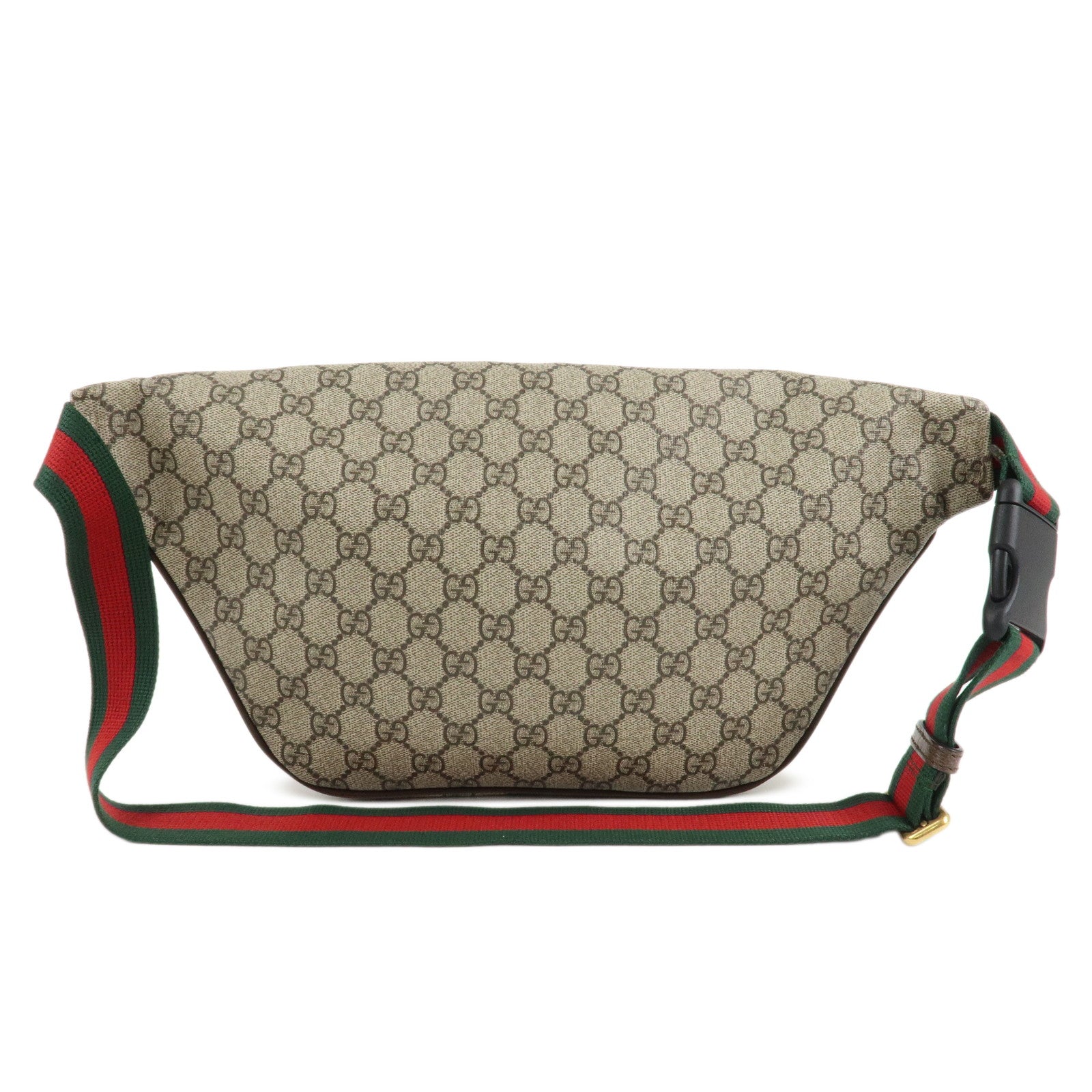 GUCCI Courrier GG Supreme Leather Waist Bag Beige Brown 529711