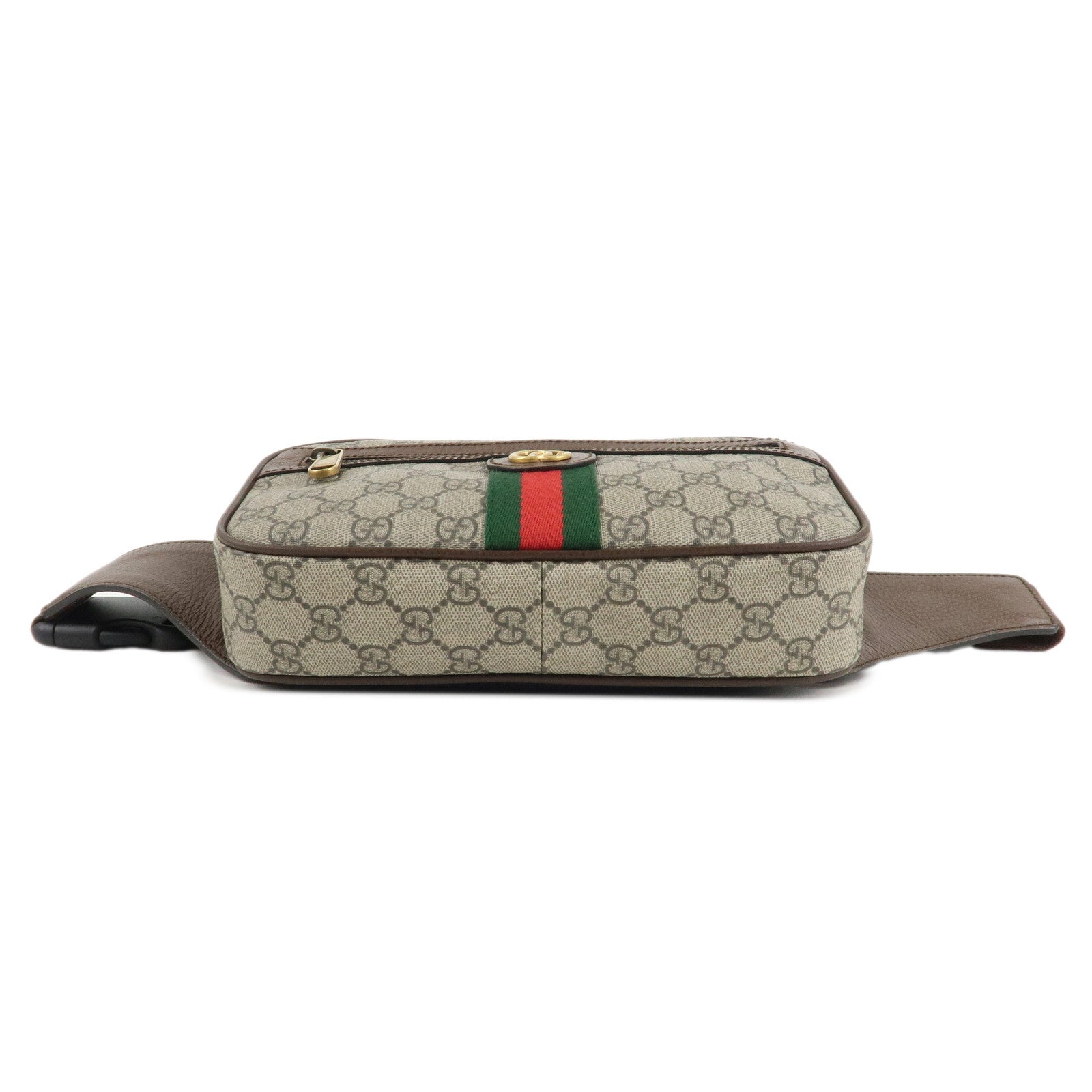 GUCCI Ophidia Sherry GG Supreme Leather Waist Bag 574796