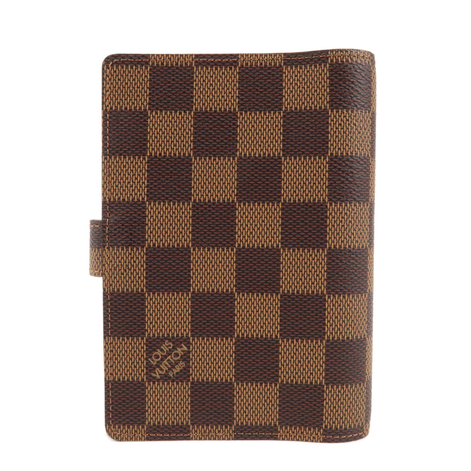 Louis Vuitton Damier Agenda PM Planner Cover Brown R20700