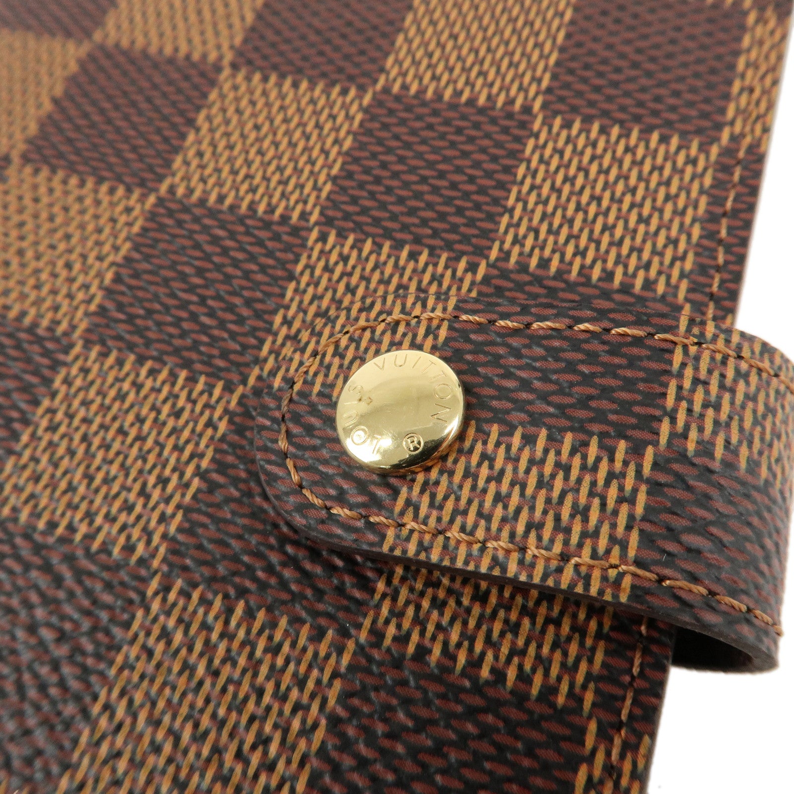 Louis Vuitton Damier Agenda PM Planner Cover Brown R20700