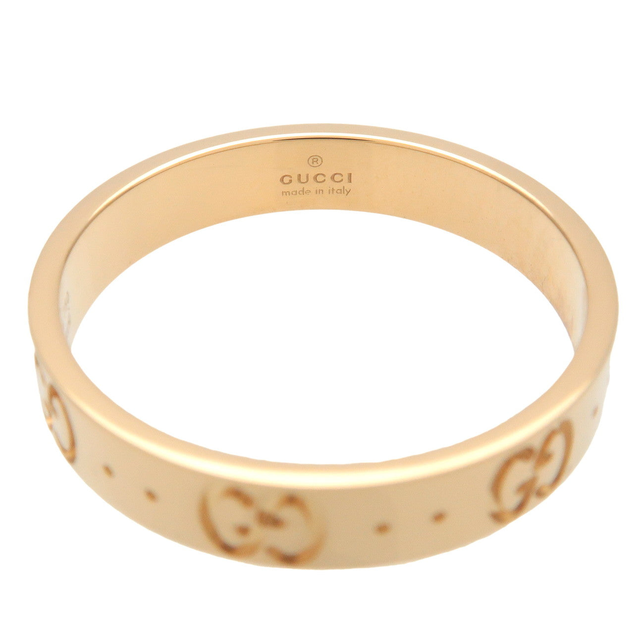 GUCCI Icon Ring K18 750YG Yellow Gold #21 US9.5 EU60 HK21