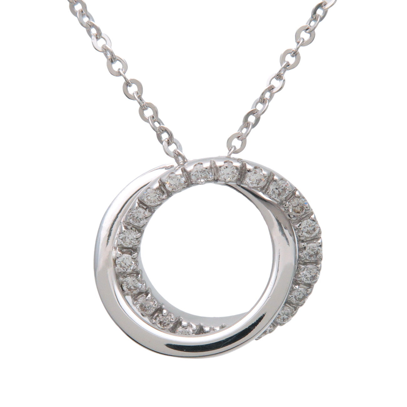 VENDOME-AOYAMA-1P-Diamond-Necklace-K18WG-750-White-Gold