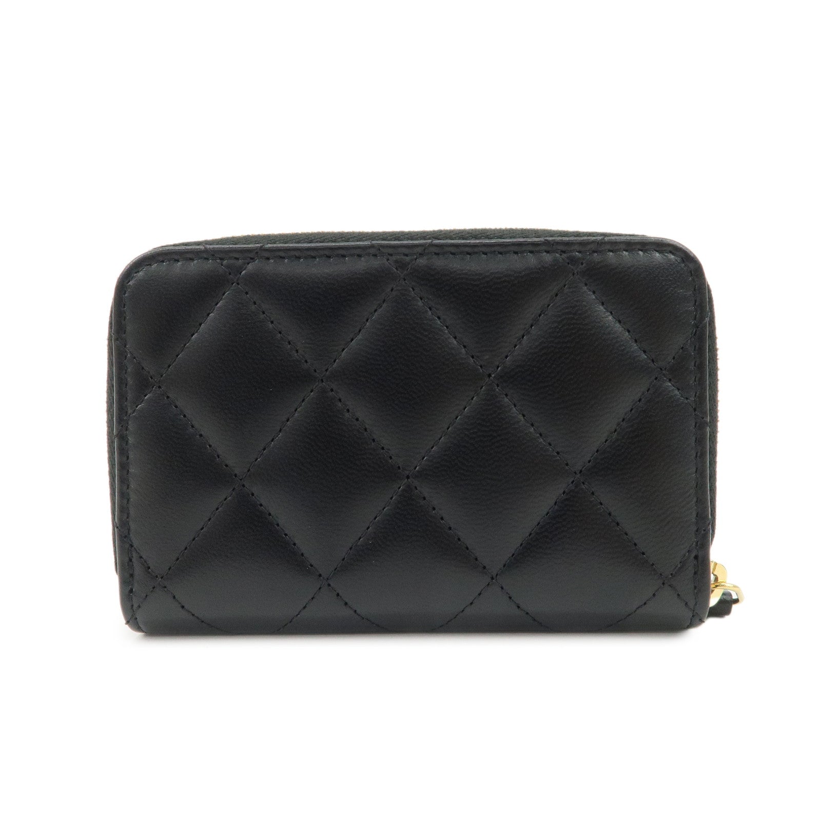 CHANEL Matelasse Caviar Skin Classic Zippy Coin Case AP0216