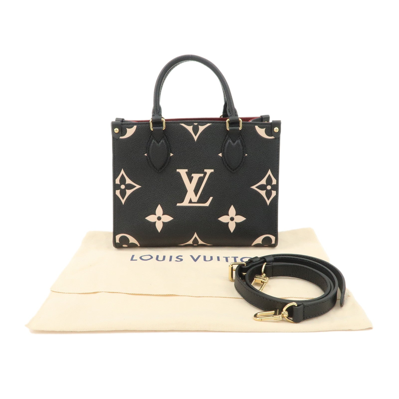 Louis Vuitton Monogram Empreinte Bicolor On the Go PM 2Way Bag