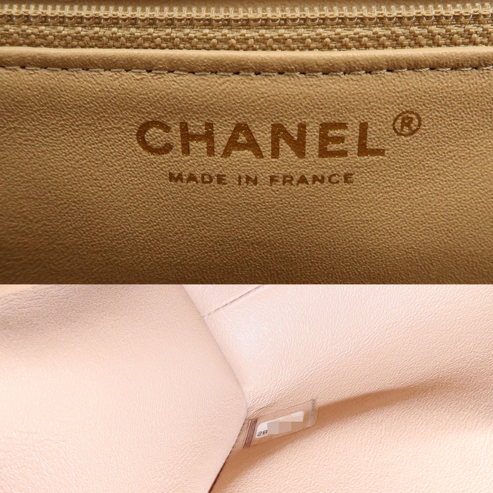 CHANEL Matelasse V Stitch Lamb Skin Top Handle 2Way Bag AS0804