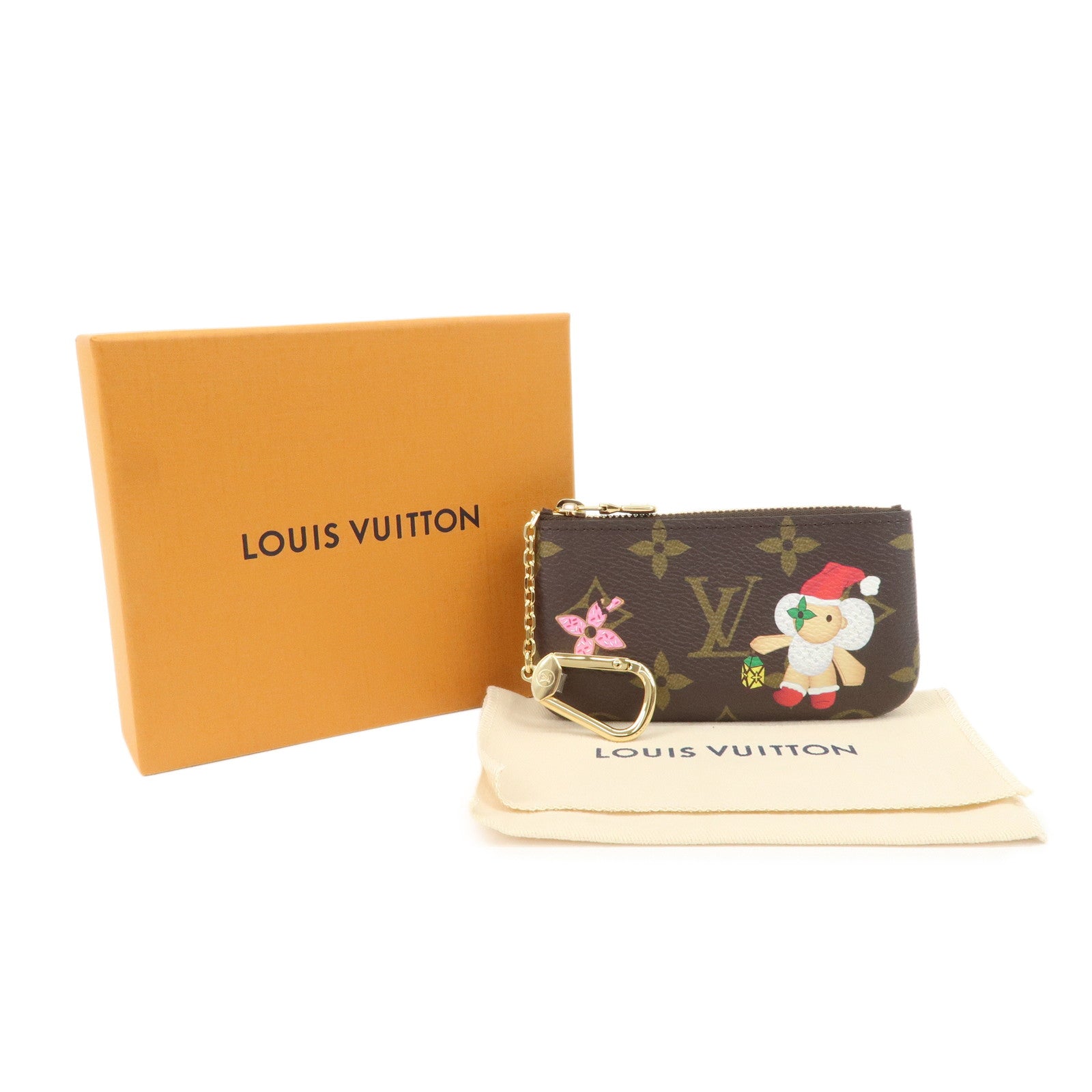 Louis Vuitton Monogram Pochette Cle Coin Case Vivienne M12217 Used