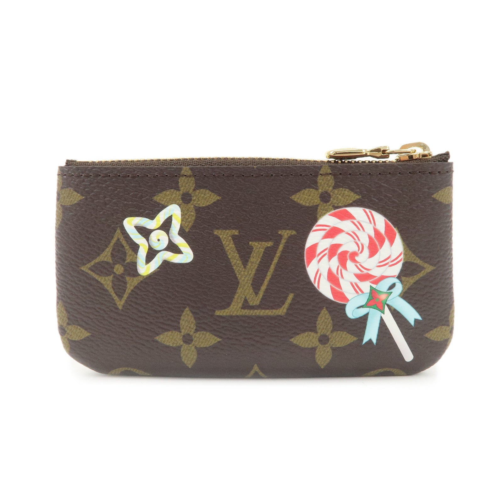 Louis Vuitton Monogram Pochette Cle Coin Case Vivienne M12217 Used