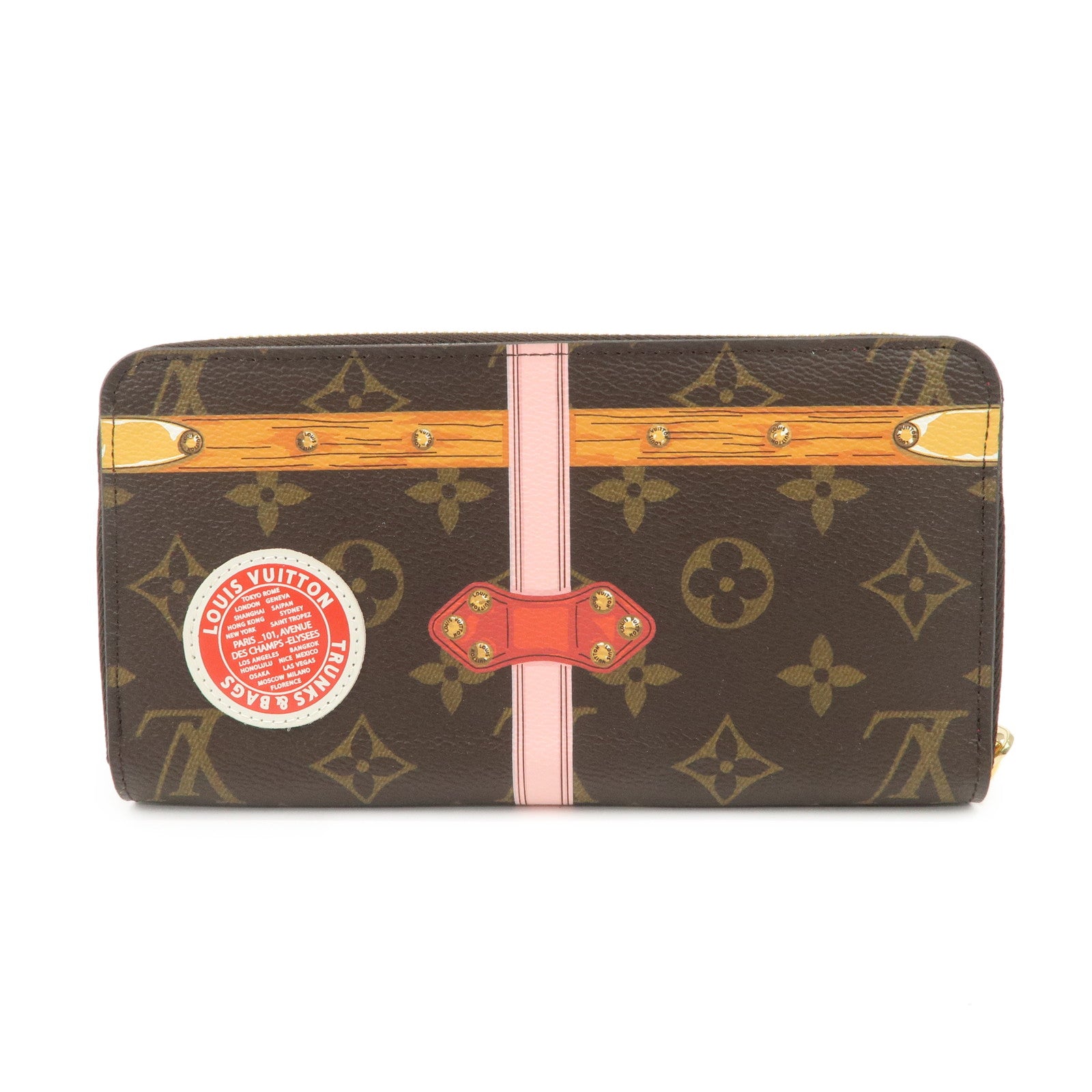 Louis Vuitton Monogram Summer Trunk Collection Zippy Wallet M62616 Used