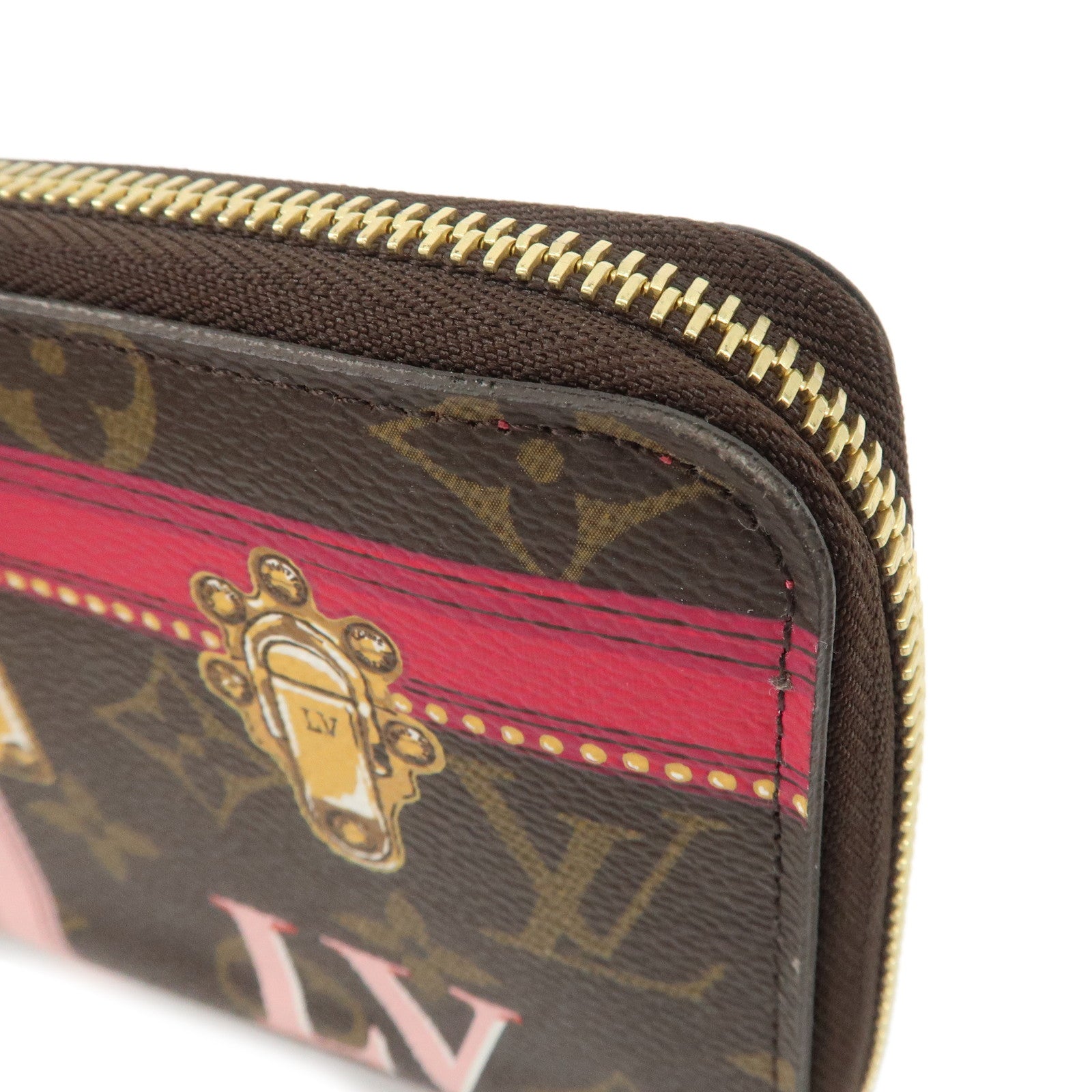 Louis Vuitton Monogram Summer Trunk Collection Zippy Wallet M62616 Used